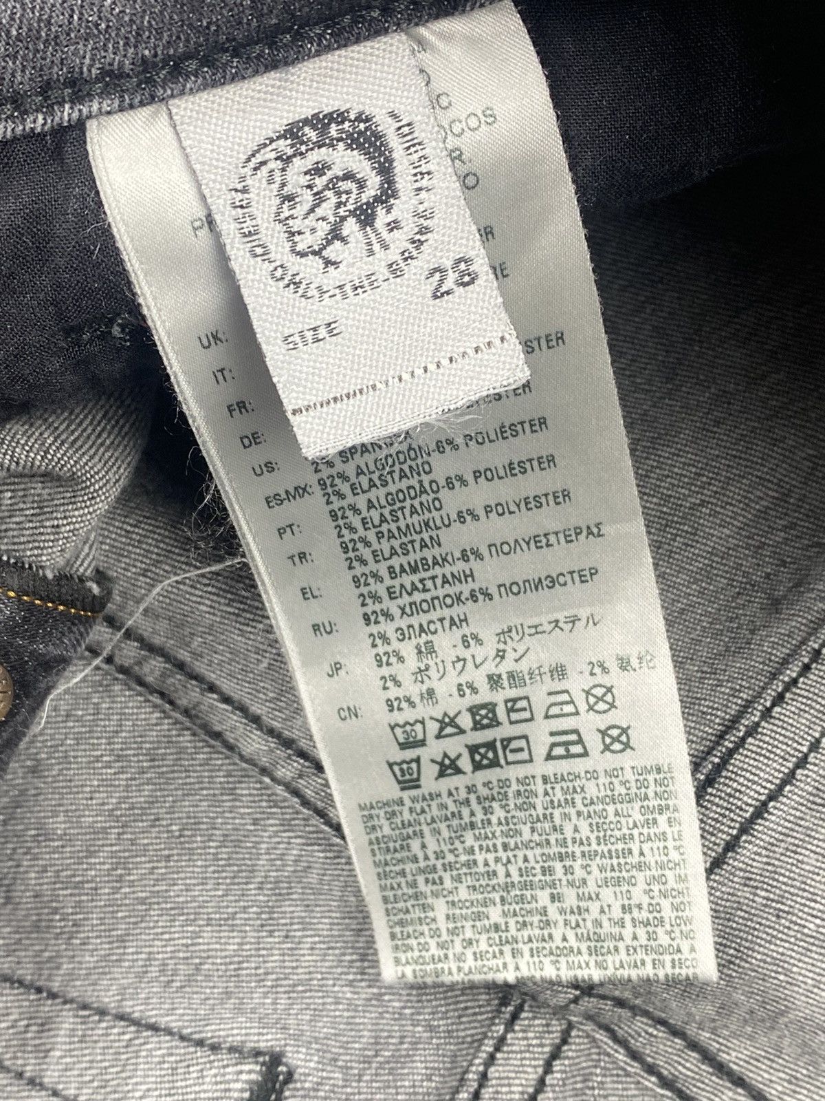 Diesel Diesel Y2K Slim Denim Jeans Size 28 x 32 Size US 29 - 11 Thumbnail
