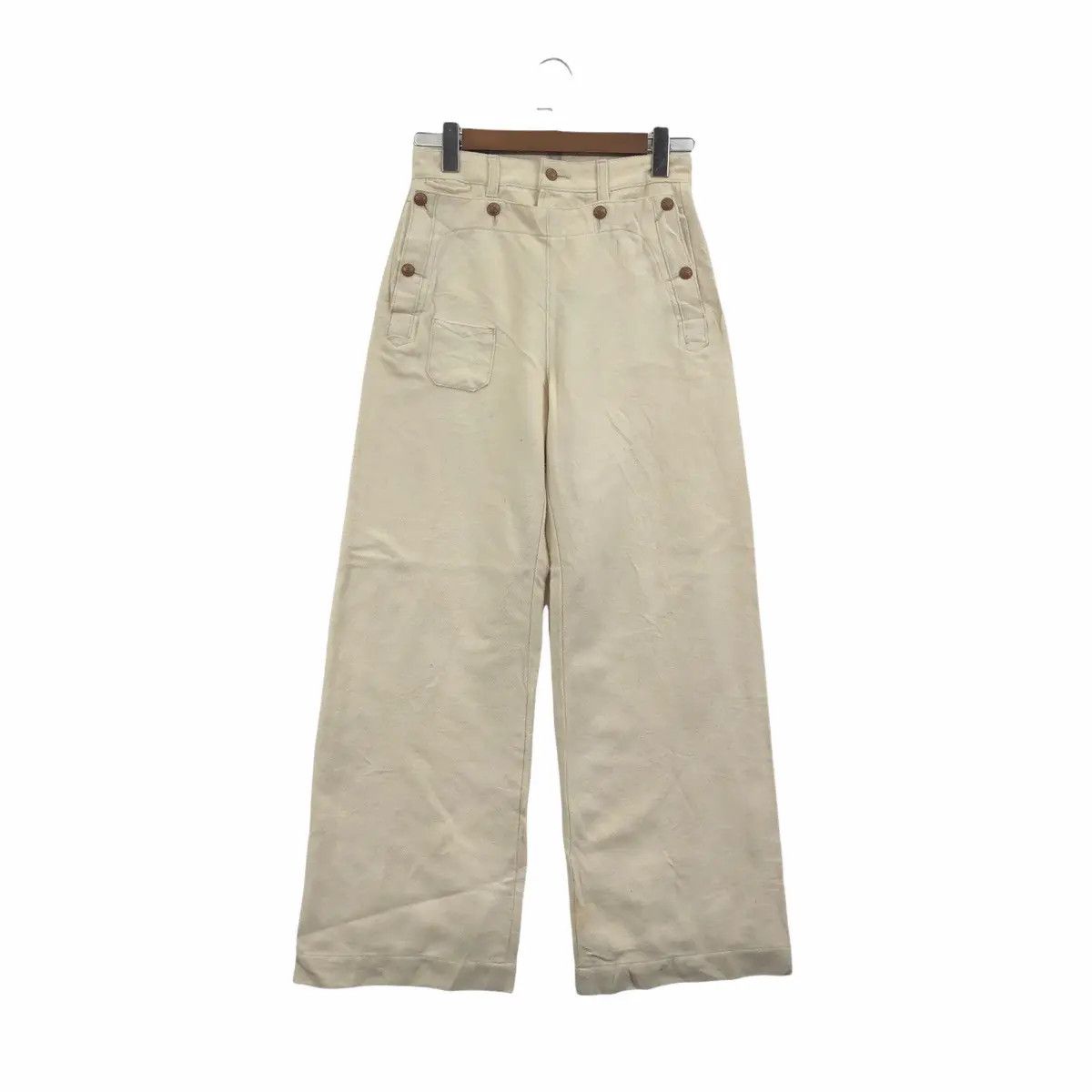 Japanese Brand Vtg HERMAPHRODITE JAPAN DESIGNER Technical Pant Denim Jeans Size 28" / US 6 / IT 42 - 1 Thumbnail