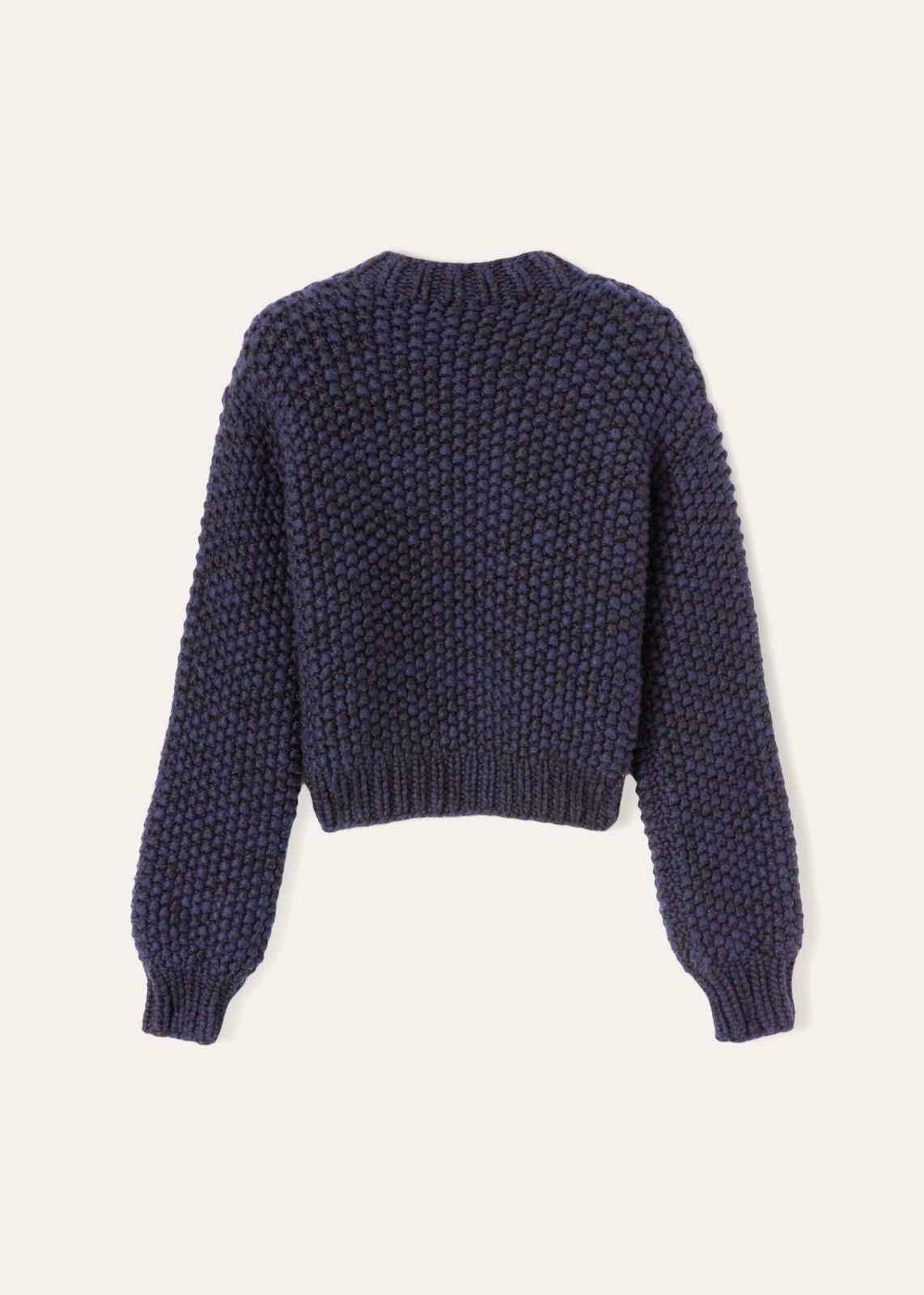 Loro Piana o1srvl11e0824 Chimbote Mock-Neck Sweater in Navy Blue Size M / US 6-8 / IT 42-44 - 2 Thumbnail