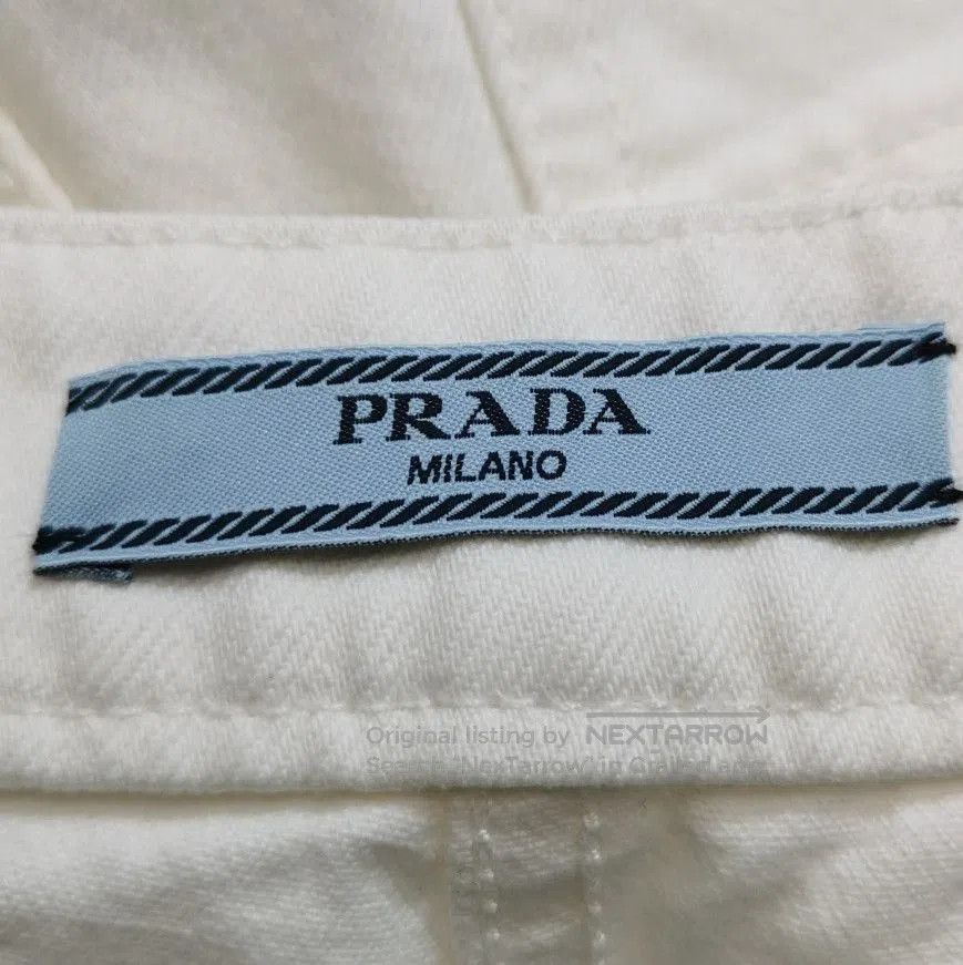 Prada Prada Cotton Zip Long Pants for Women . Size 26" / US 2 / IT 38 - 1 Thumbnail