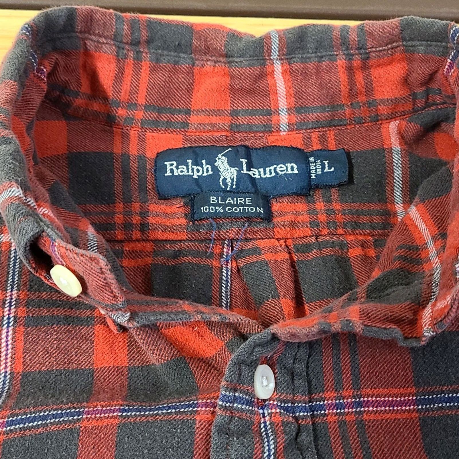 Polo Ralph Lauren Ralph Lauren Mens Multicolor Plaid Long Sleeve Cotton Button Up Shirt L Size US L / EU 52-54 / 3 - 3 Thumbnail