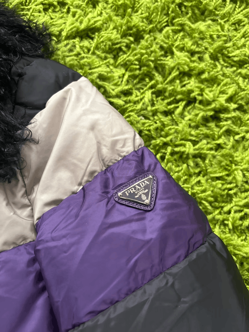 Prada FW2014 Mongolian Sheep Collar Colorblock Puffer Size US S / EU 44-46 / 1 - 4 Thumbnail
