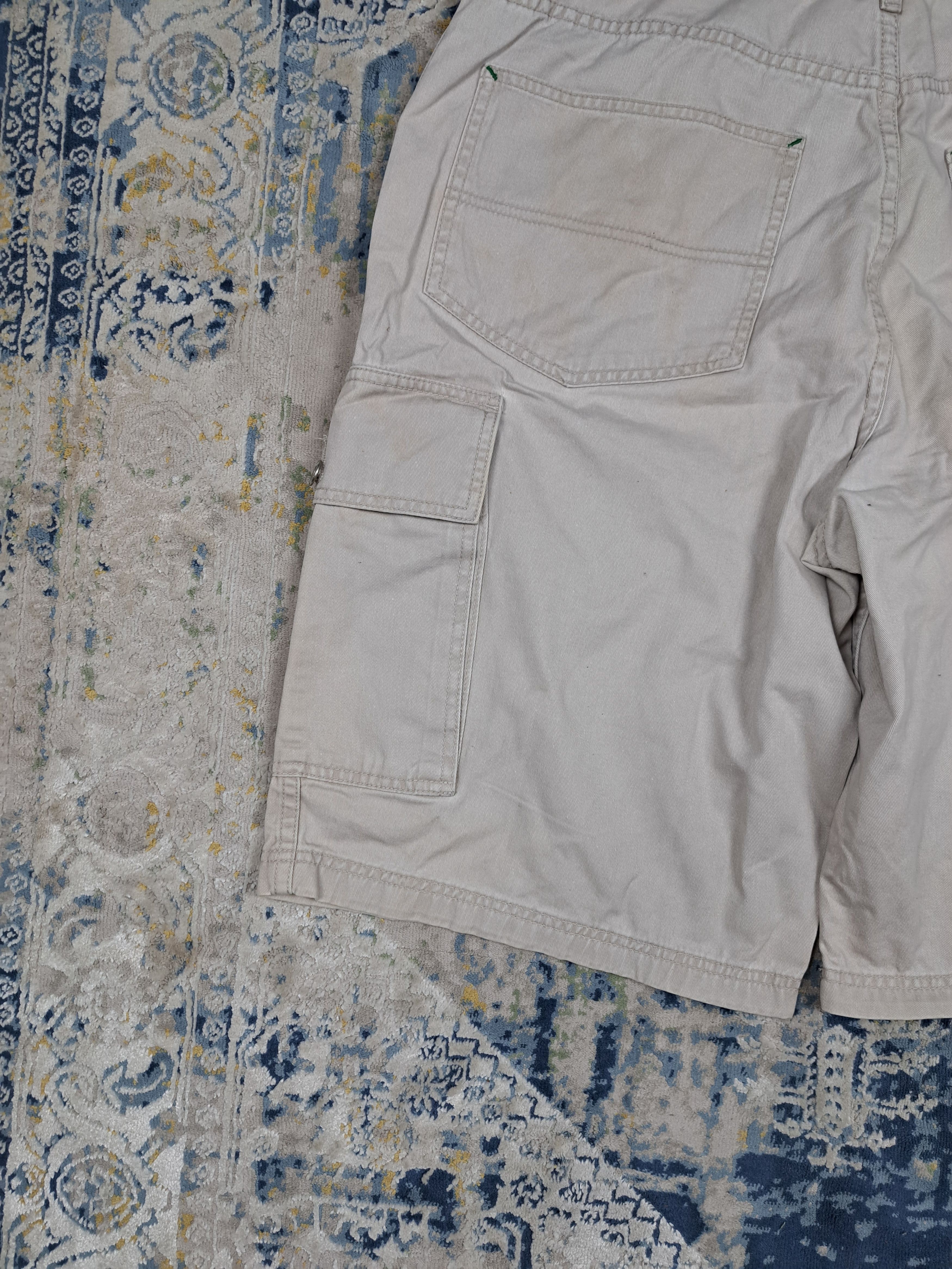 Tommy Hilfiger VTG 90s Tommy Hilfiger Cargo Shorts Jorts Baggy Rap Hip Hop Size US 36 / EU 52 - 4 Thumbnail