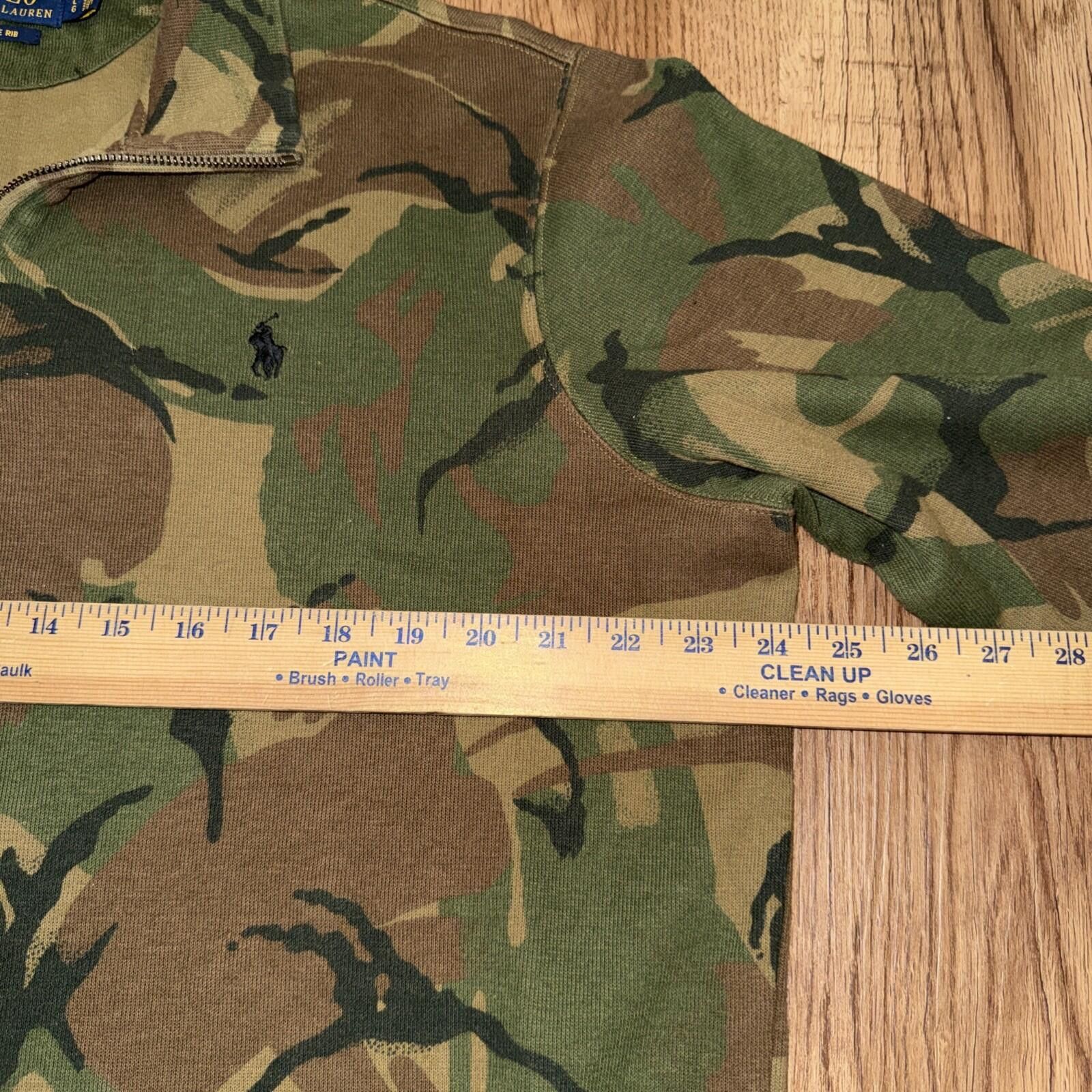 Polo Ralph Lauren Polo Ralph Lauren Camo Camouflage Estate 1/4 Zip Pullover Size US L / EU 52-54 / 3 - 4 Thumbnail