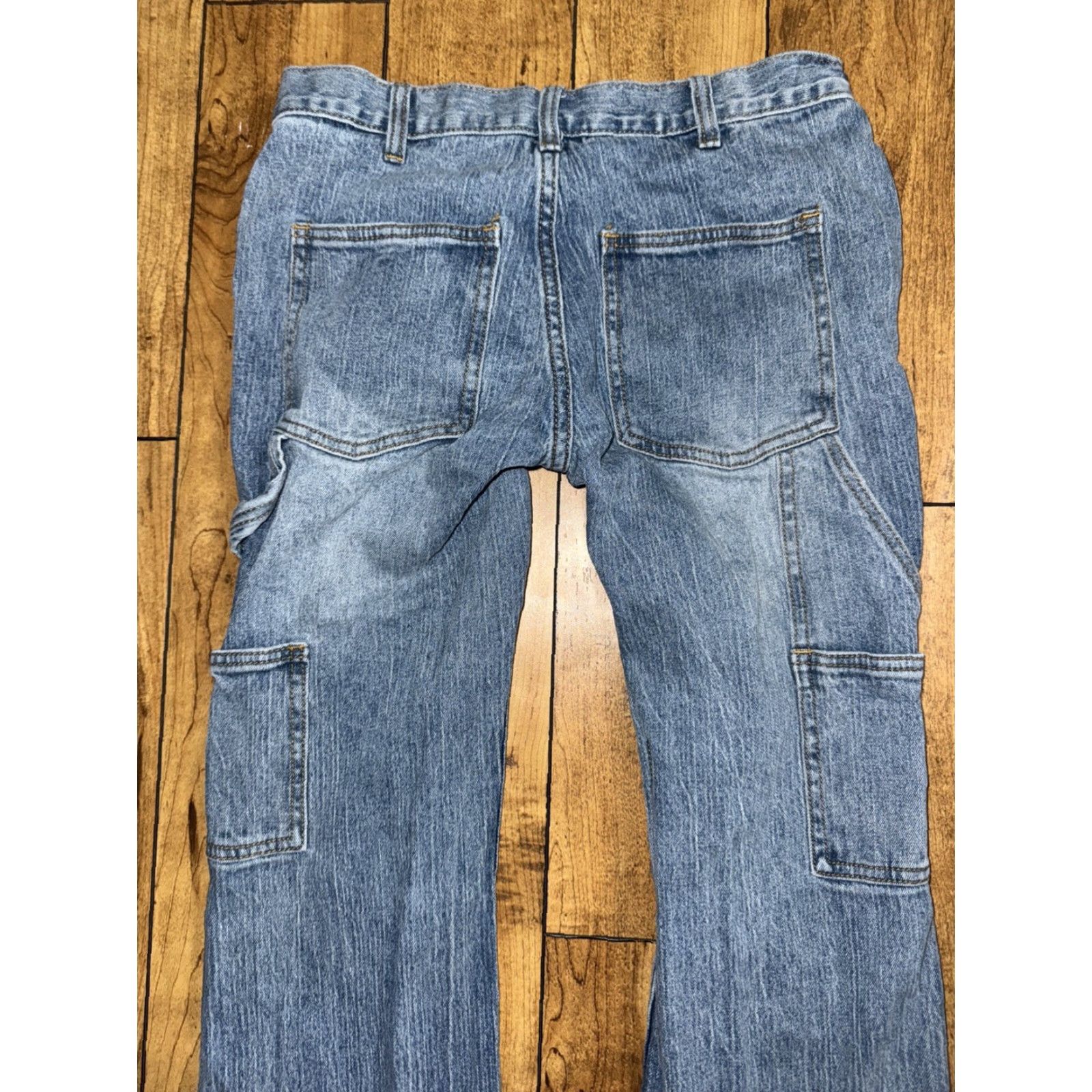 Vintage VINTAGE John Galt Carpenter Flare Jeans Light Wash 30x30 90s Y2K Womens Jeans Size 30" / US 8 / IT 44 - 5 Thumbnail