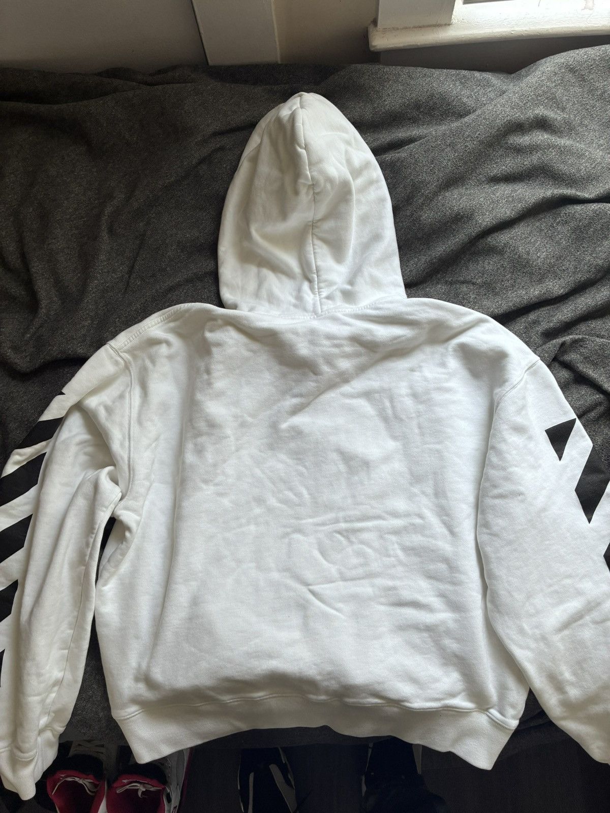 Off-White Off White Diagonal Helvetica Hoodie Size US XL / EU 56 / 4 - 8 Thumbnail