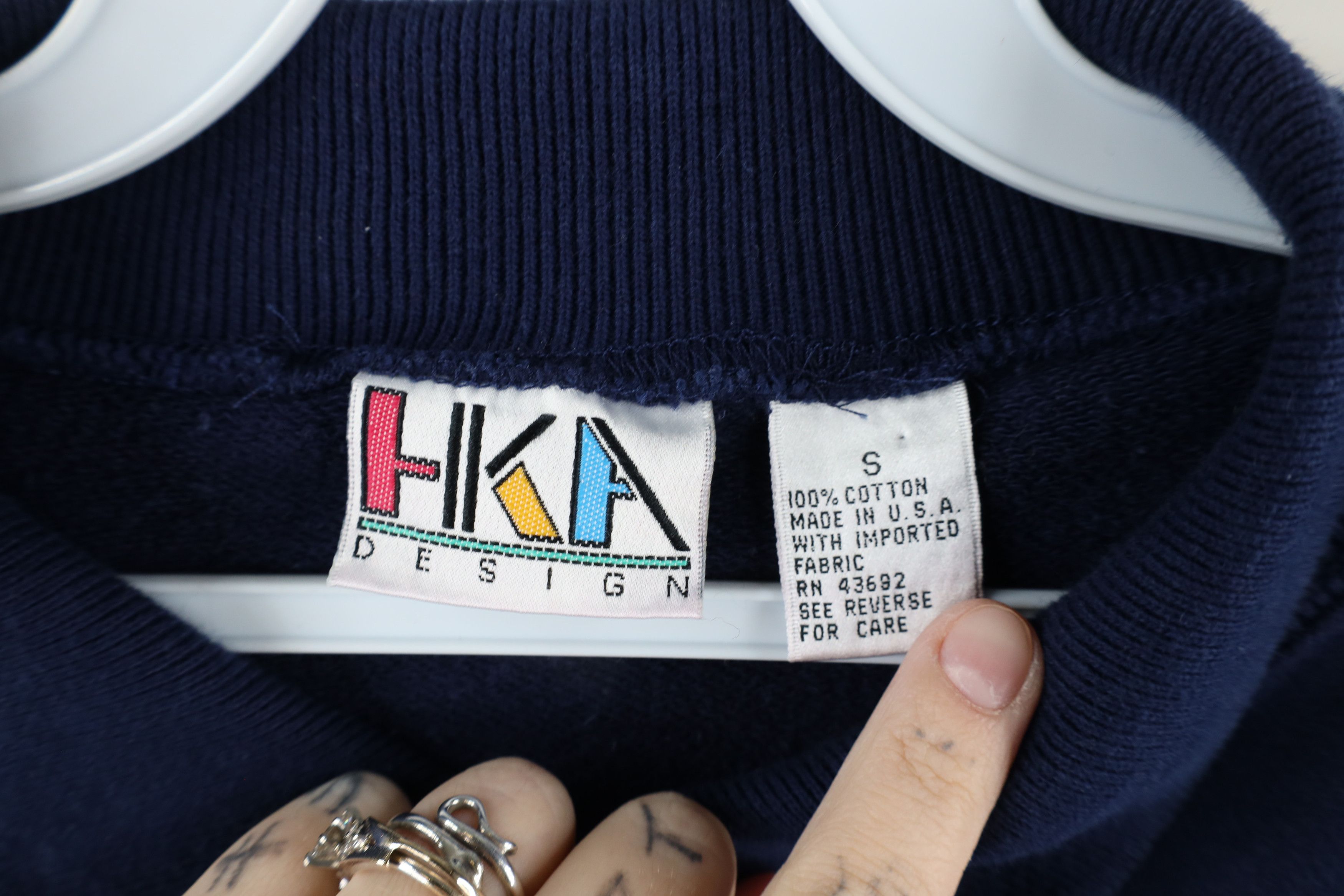 Vintage Vintage 90s Streetwear Southwestern Collared Sweatshirt USA Size S / US 4 / IT 40 - 6 Thumbnail