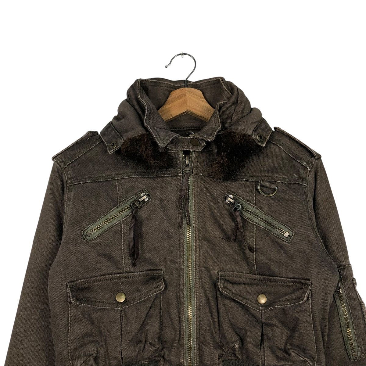 Hysteric Glamour 🔥VINTAGE CROPPED BOMBER BIKER JACKET HEAVEN AND EARTH Size US S / EU 44-46 / 1 - 5 Thumbnail