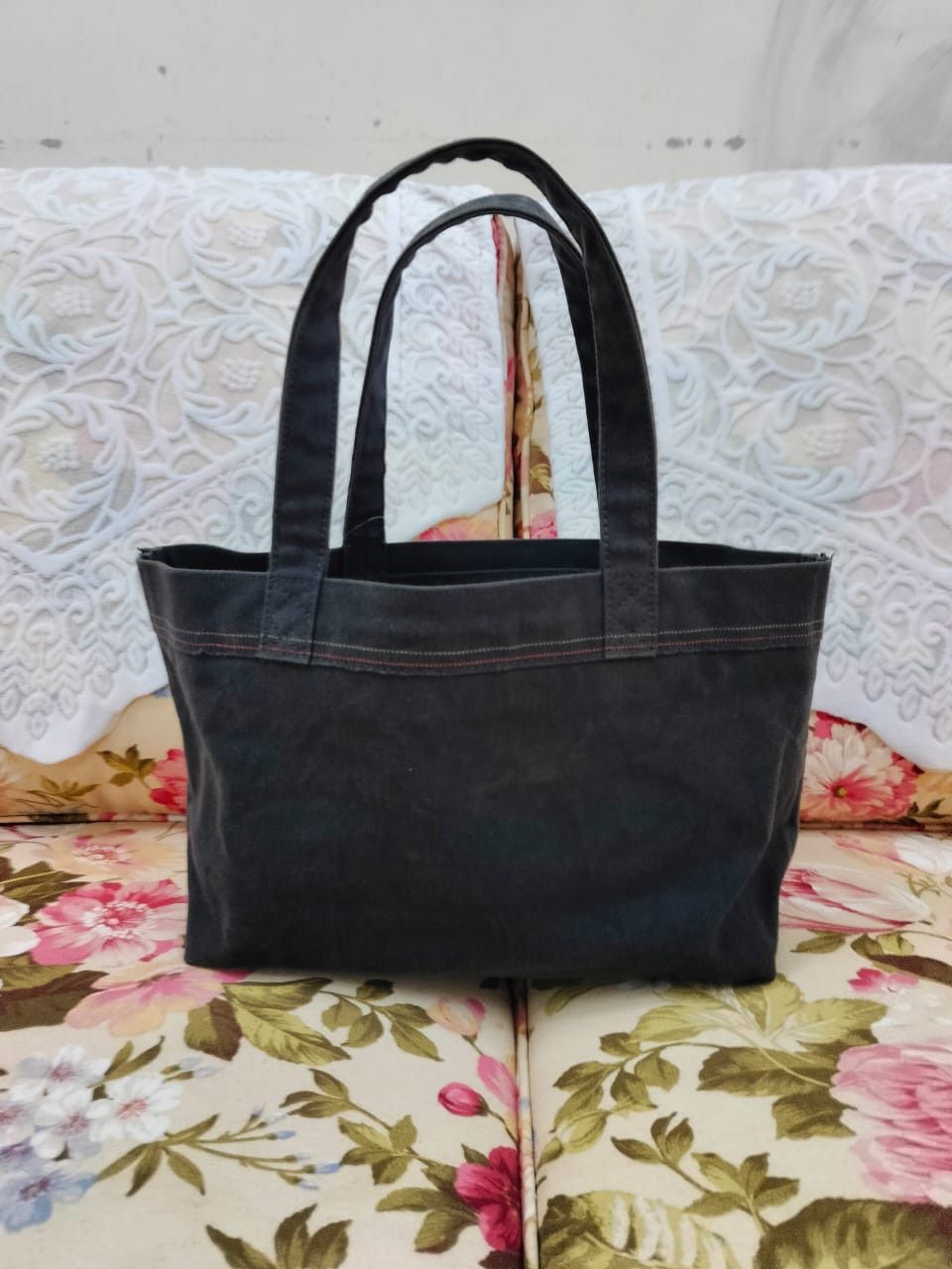 Ichizawa Shinzaburo Hanpu × Japanese Brand Kurashiki Hanpu Selvedge Series distress canvas bag Size ONE SIZE - 1 Thumbnail