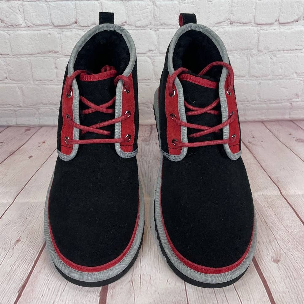 Ugg Ugg Neumel Mashup Black Red Suede Chukka Boots Mens Size 9 Size US 9 / EU 42 - 6 Thumbnail