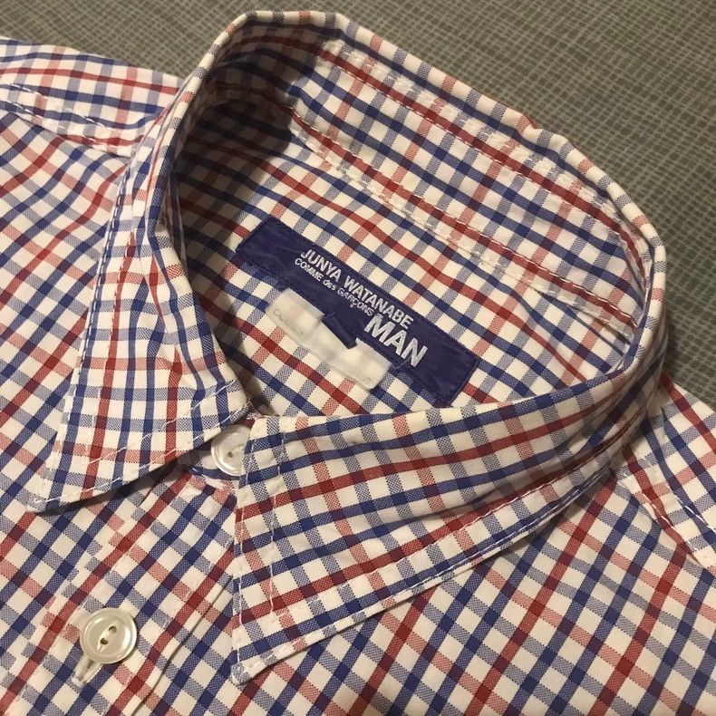 Junya Watanabe Junya watanabe French red, white and blue plaid shirt Size US S / EU 44-46 / 1 - 3 Thumbnail