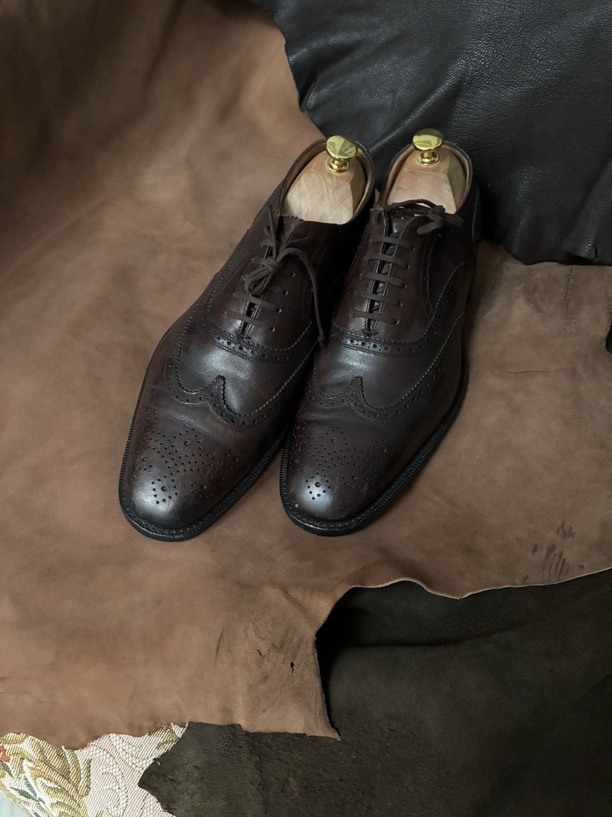 Church's Church’s dark brown full brogue oxford formal shoes Size US 10 / EU 43 - 9 Thumbnail