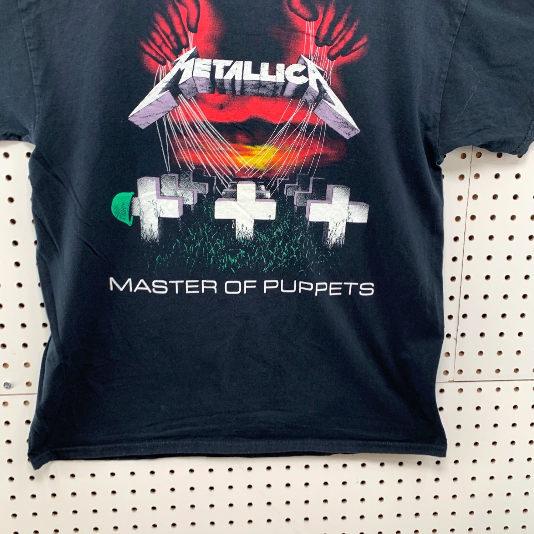 Etro Metallica Masters Of Puppet Shirt Mens M Band Music Blue Cotton Short Sleeve Crew Neck T-Shirt 21x27 Retro Unisex Adults Size US M / EU 48-50 / 2 - 6 Thumbnail