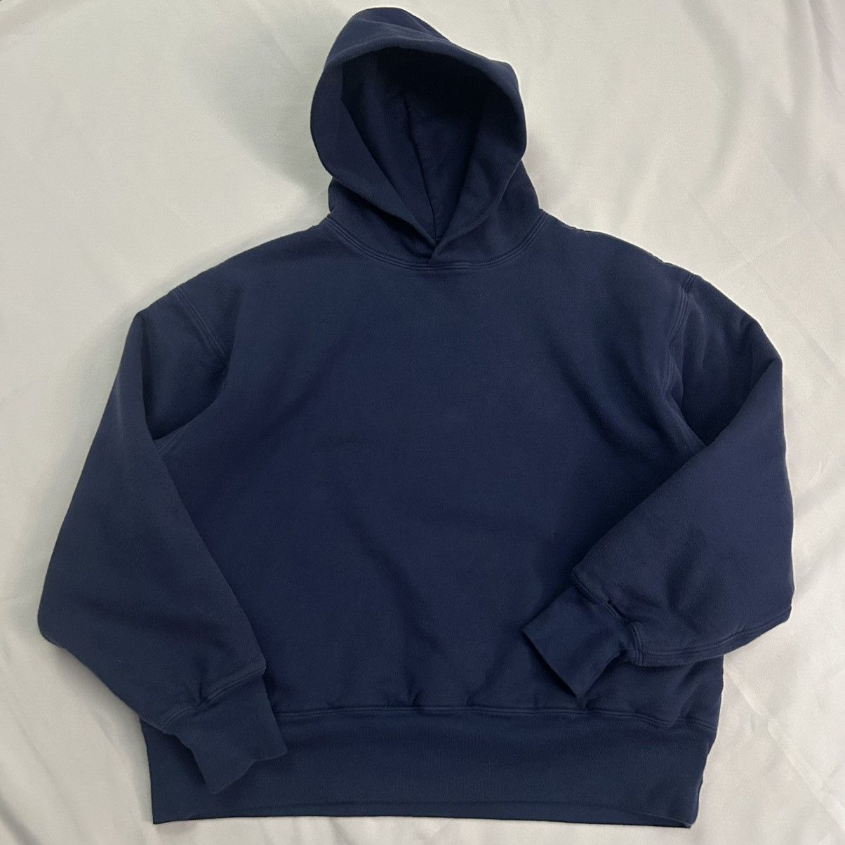 Gap × Yeezy Yzy Gap Dark Navy Polar Fleece Hoodie | Grailed