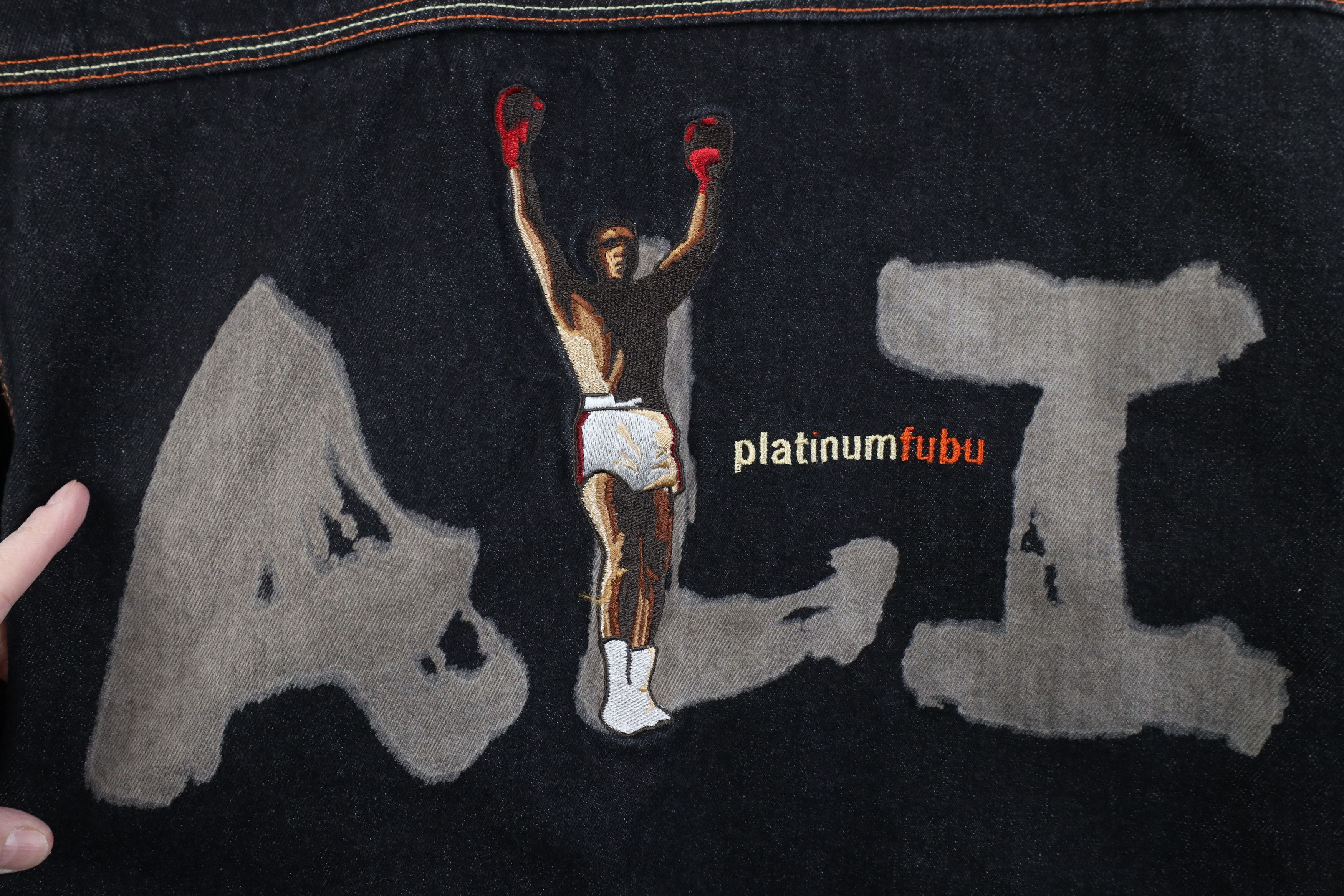 Fubu Vintage 90s Y2K FUBU Muhammad Ali Boxing Trucker Jacket Size US XXL / EU 58 / 5 - 12 Thumbnail