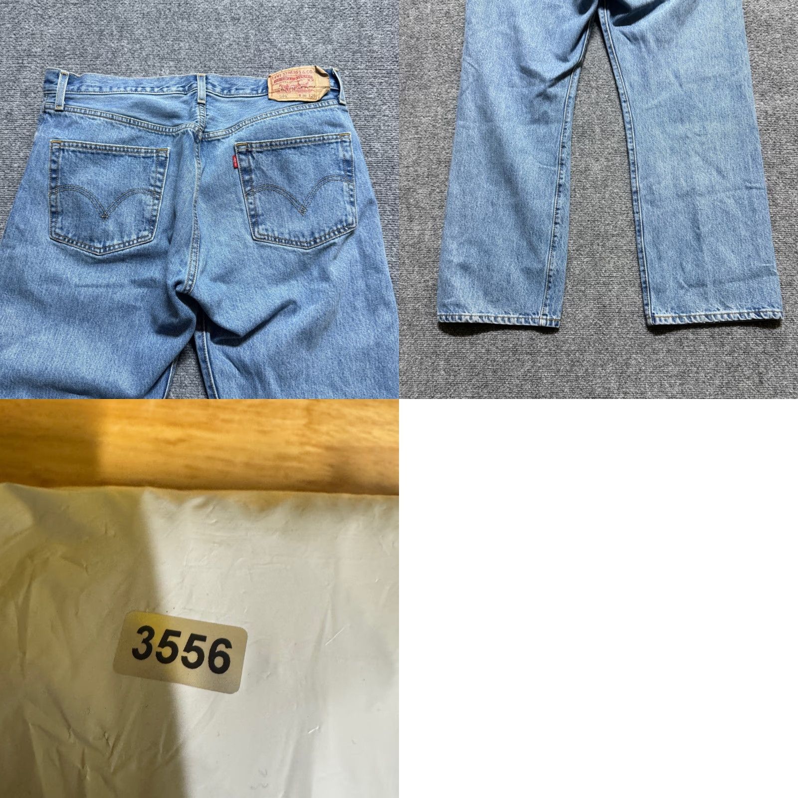 Levi's VINTAGE Levi's 501 Jeans Men 36x28 Light Blue Wash Straight Regular Inseam 28 Fly Button Paper Tag Cotton Cap Size US 36 / EU 52 - 9 Thumbnail