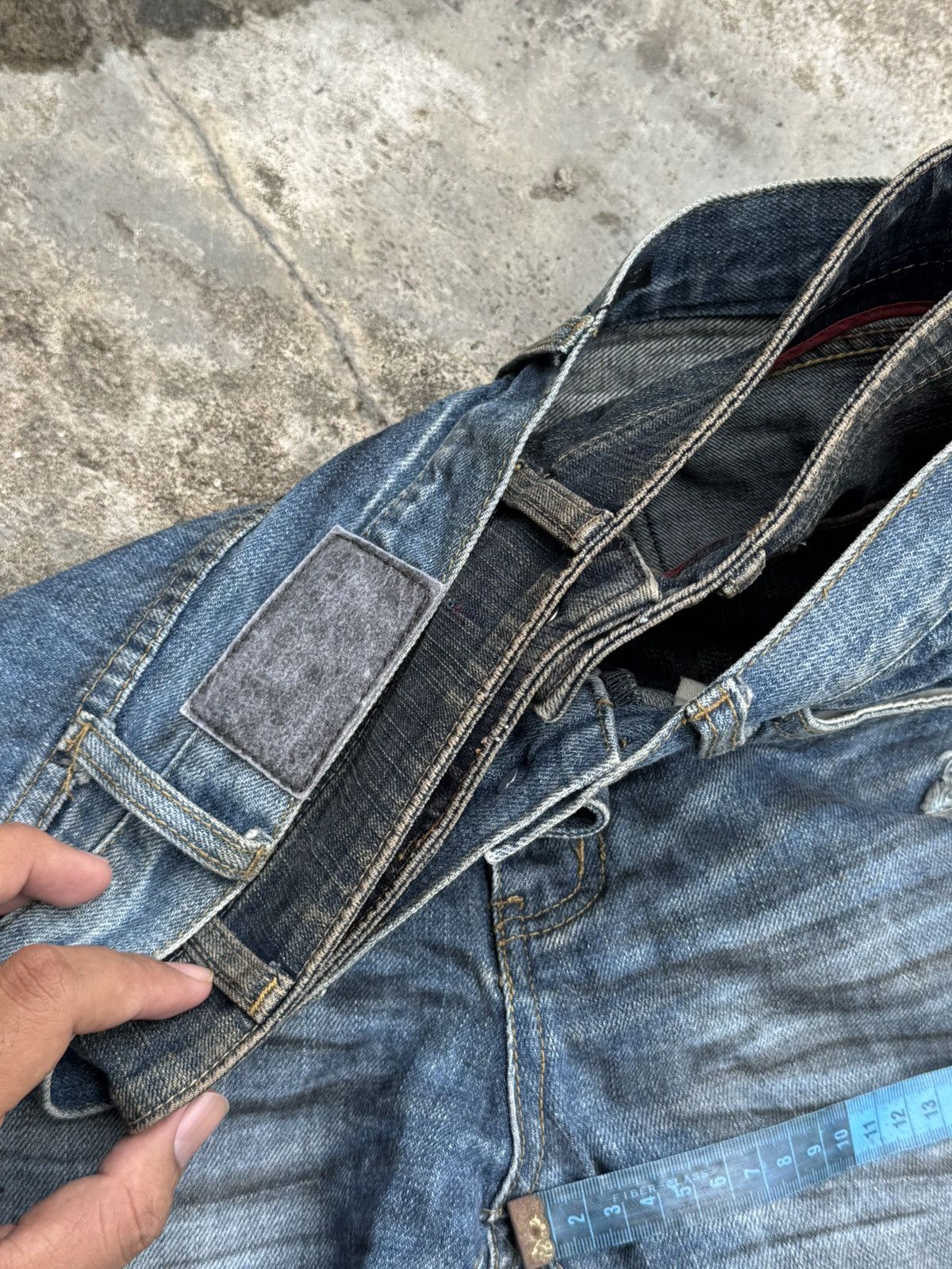 Le Grande Bleu (L.G.B.) Flared Fuga Double Layers 1of1 Denim Pants Goa ifsix Styled Size US 29 - 12 Thumbnail