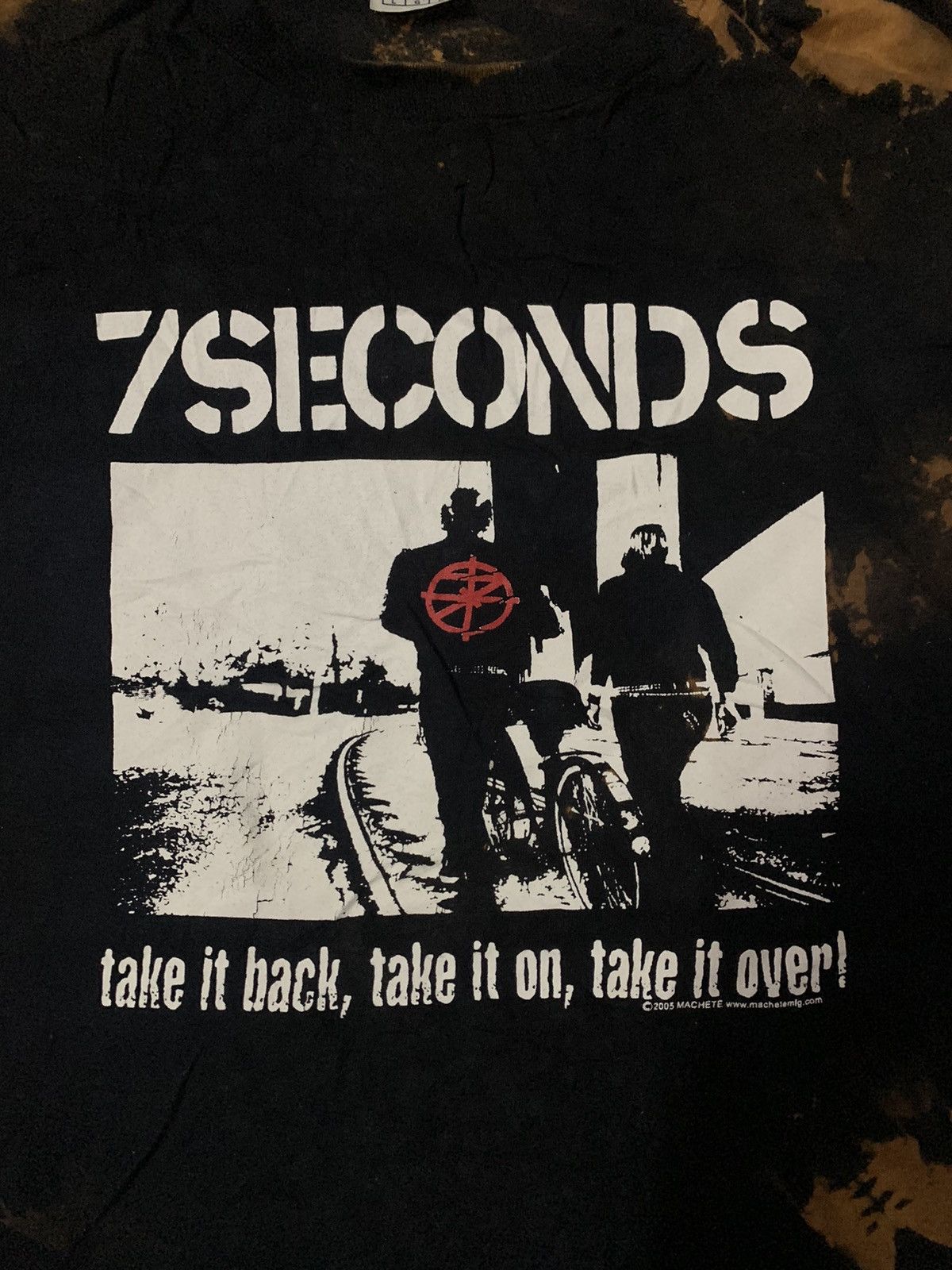 Band Tees Vintage Y2K Tie Dye 7 Seconds 2005 Album T Shirt Size US L / EU 52-54 / 3 - 3 Thumbnail