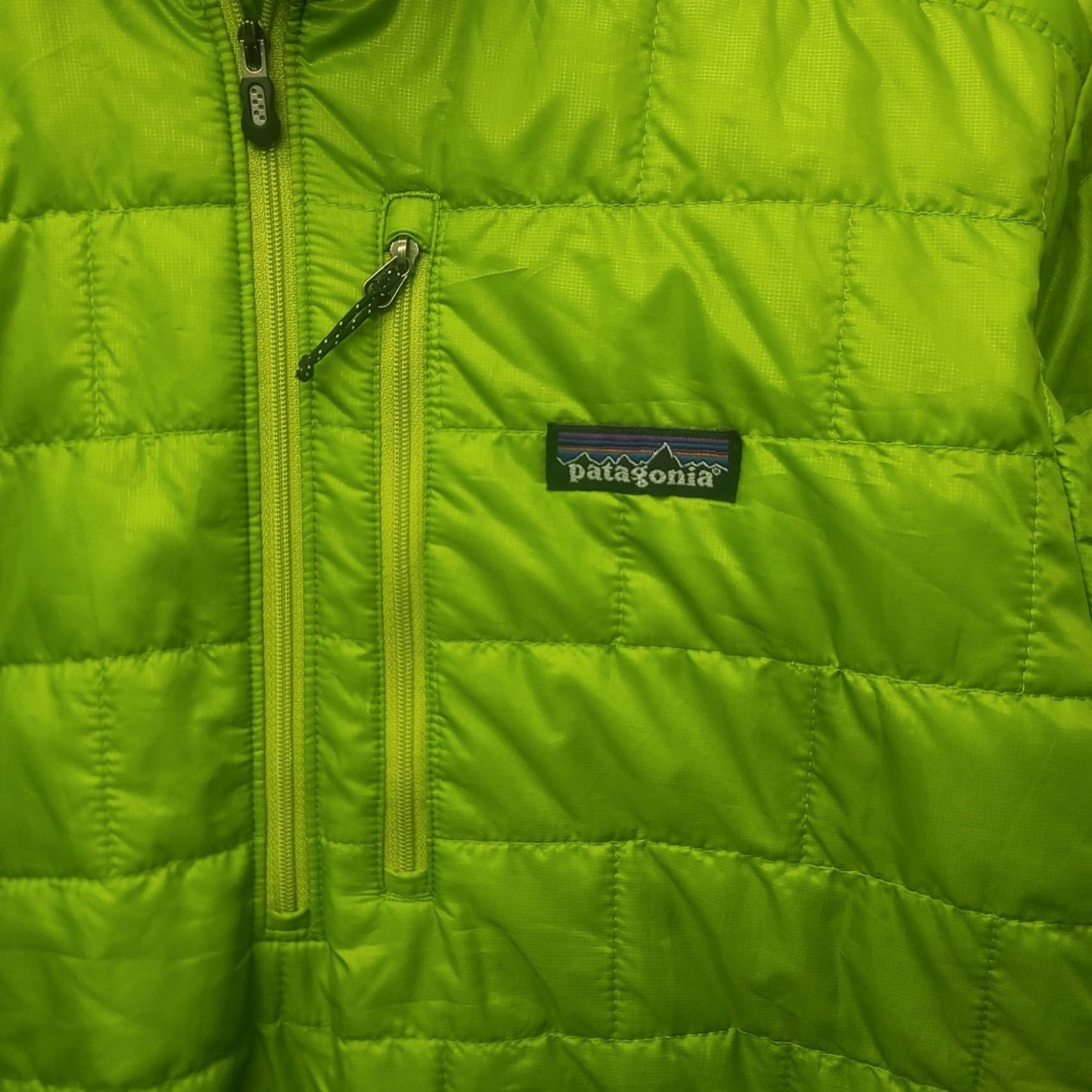 Patagonia Patagonia Nano Puff Mens XS Regular Fit Packable Lightweight Warm Winter Jacket Green Solid Zip Up Size US XS / EU 42 / 0 - 5 Thumbnail