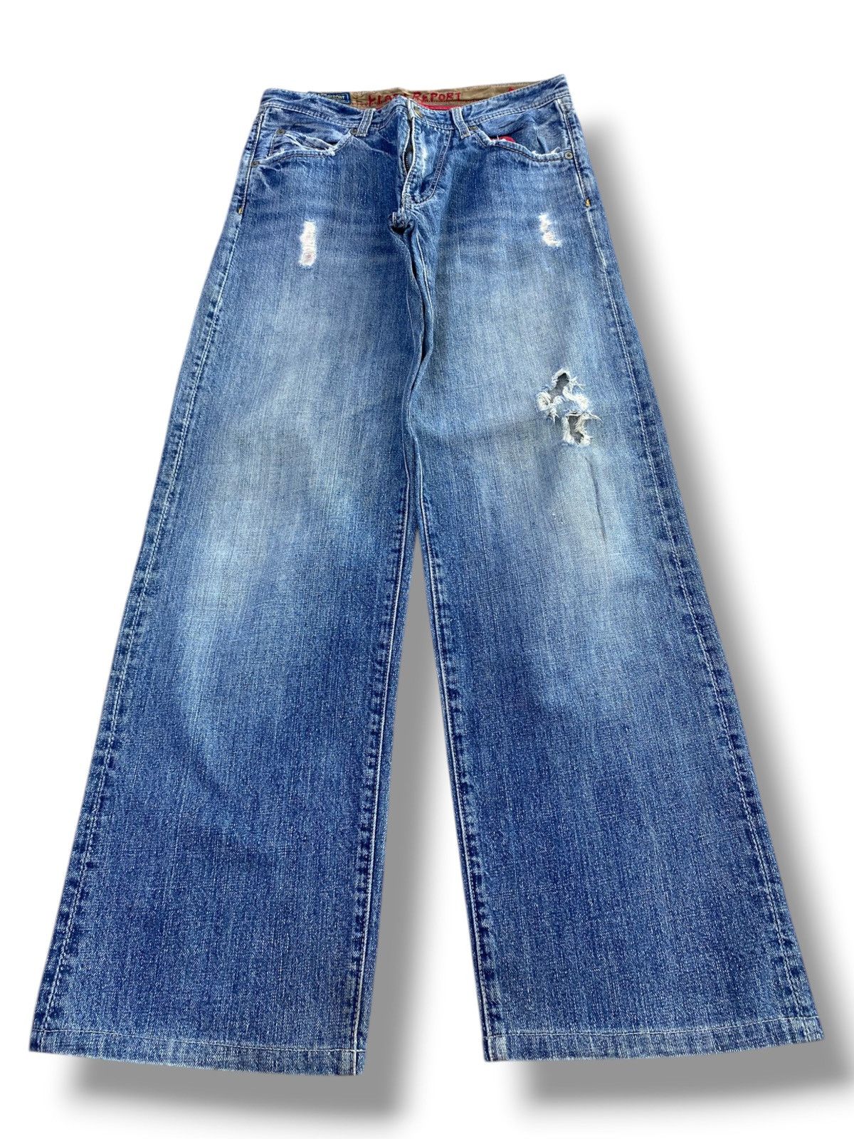 Other Flash Report Faded Wash Ripped Style Baggy Jeans Size US 30 / EU 46 - 1 Thumbnail