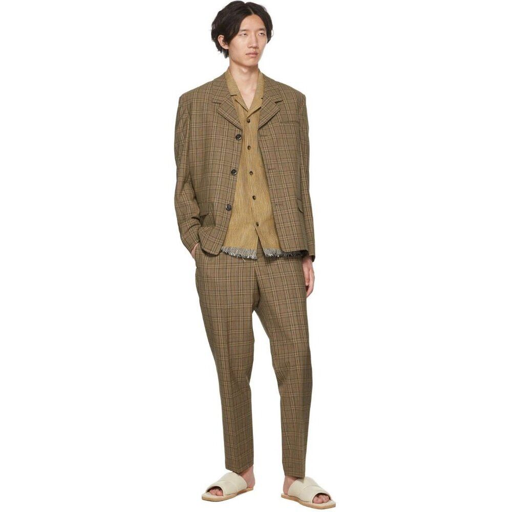 Nanushka Nanushka Check Trousers Size 46 US 30 S Mens Beige $645 Size US 30 / EU 46 - 3 Thumbnail