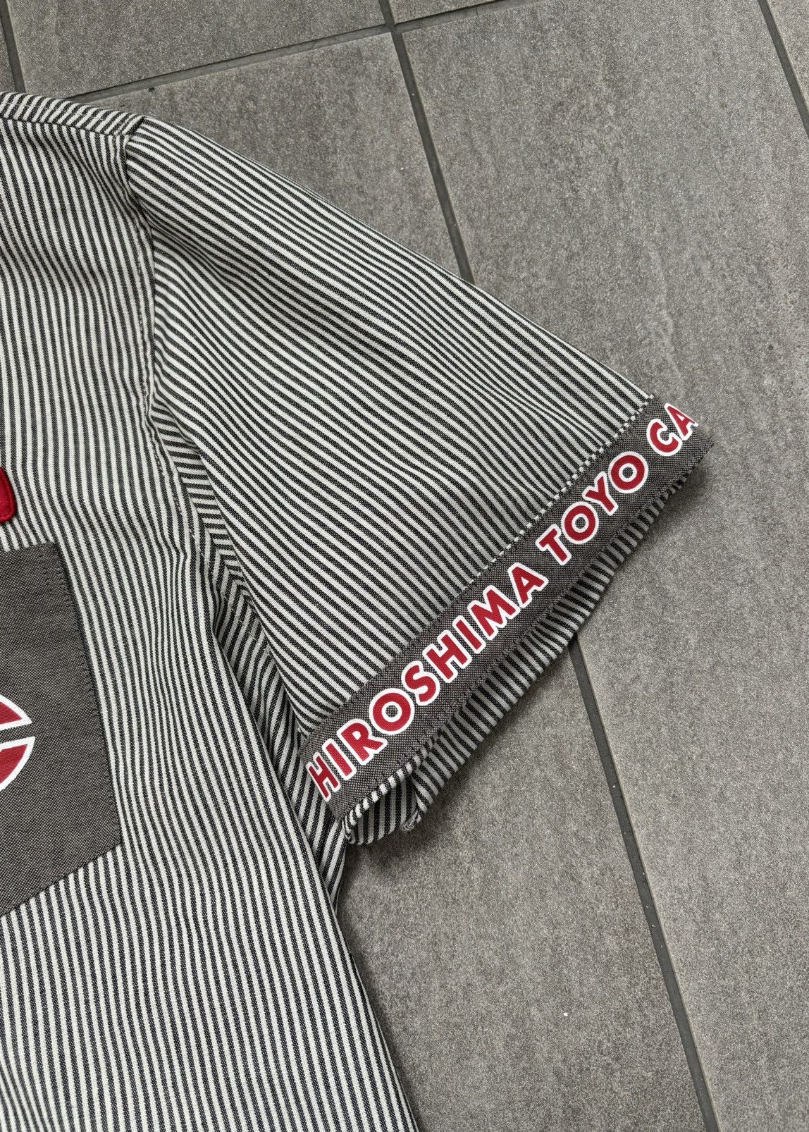 Edition Japan × Japanese Brand Hiroshima Toyo Carps Button Up Stripes Shirt Short Sleeve Size US XL / EU 56 / 4 - 9 Thumbnail