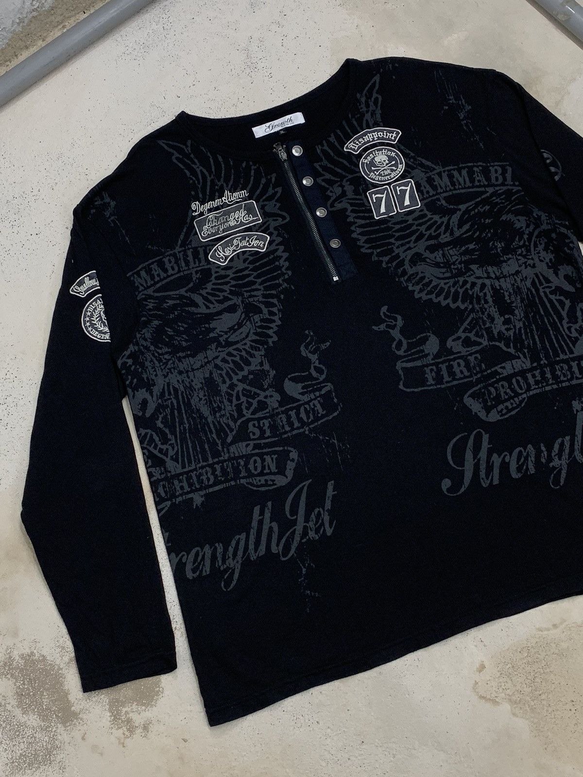 In The Attic Growth Big Y2k Gothic Mediaval Print Patch Oversize Size US XXL / EU 58 / 5 - 3 Thumbnail