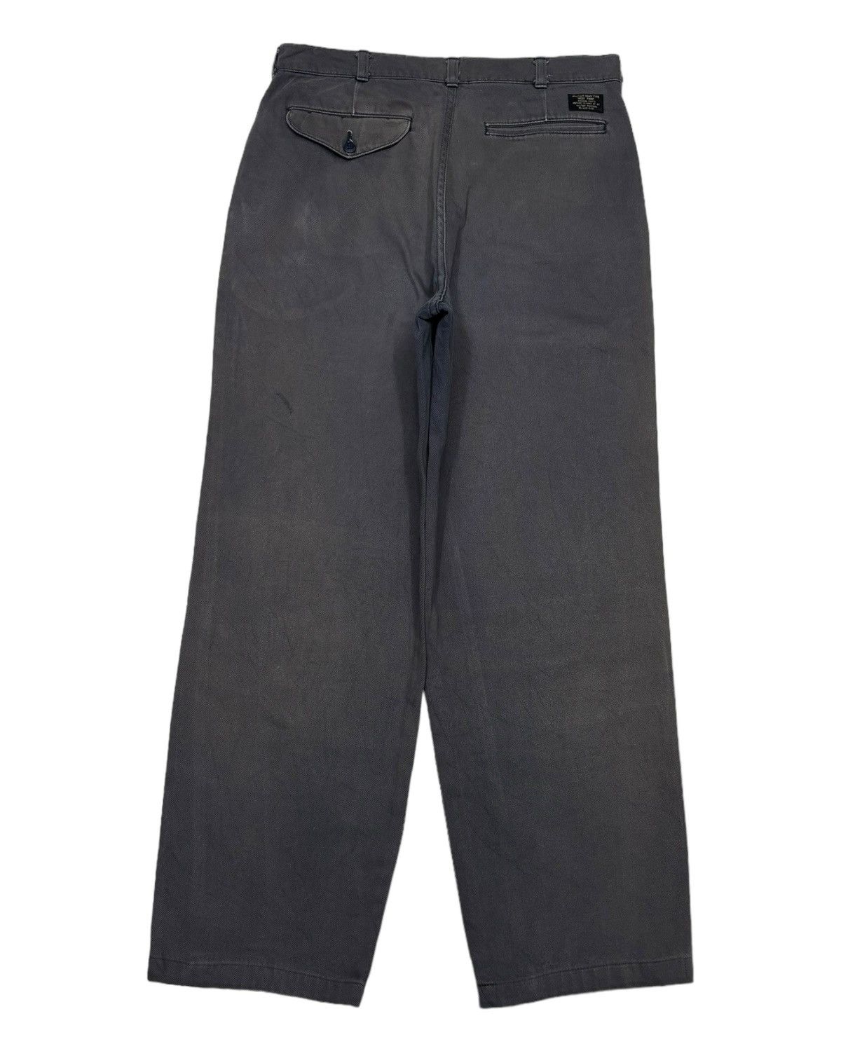 Japanese Brand MILITARY ARMY TYPE WEST POINT WIDE FADED TROUSER PANTS Size US 32 / EU 48 - 2 Thumbnail