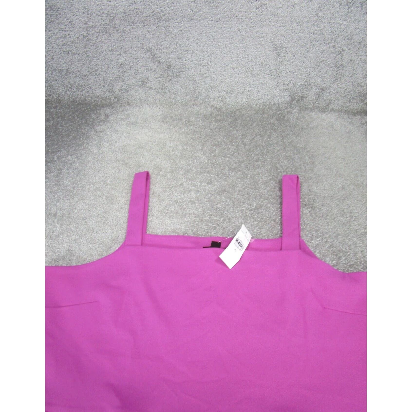 Ann Taylor Womens Ann Taylor Shirt Extra Large XL Purple Sleeveless Ruffle Cami Size XL / US 12-14 / IT 48-50 - 2 Thumbnail