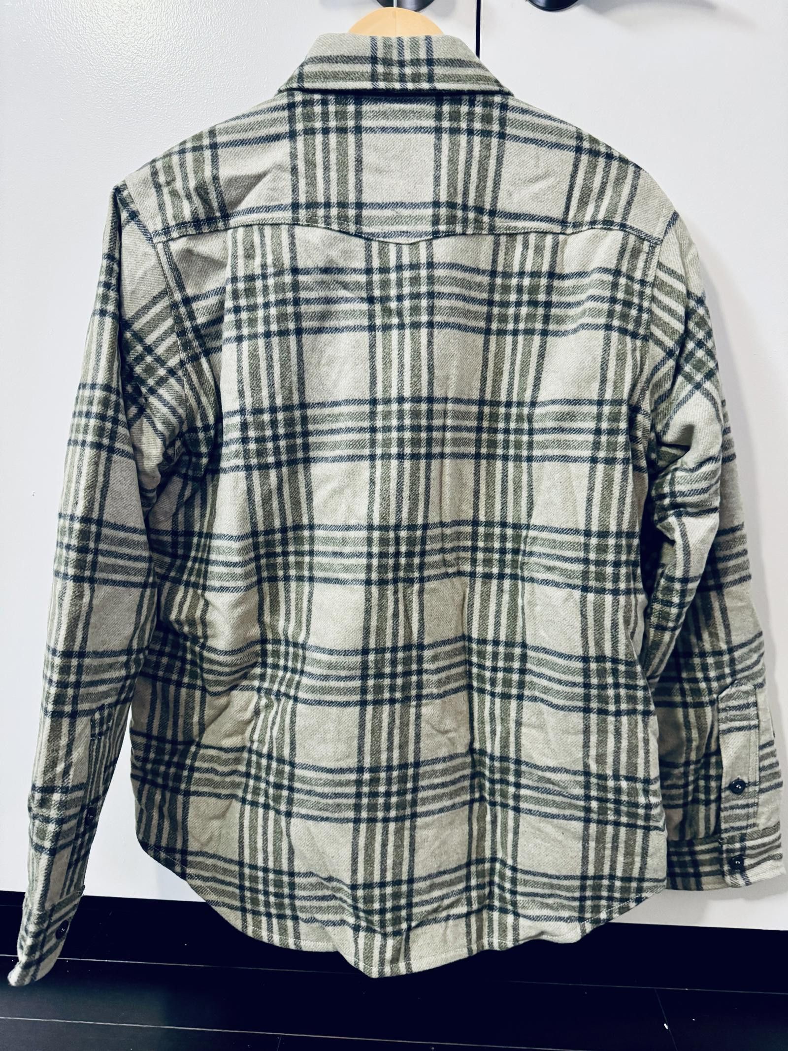 Buck Mason Buck Mason Khaki Olive Wool Plaid CPO Jacket Size US L / EU 52-54 / 3 - 2 Thumbnail