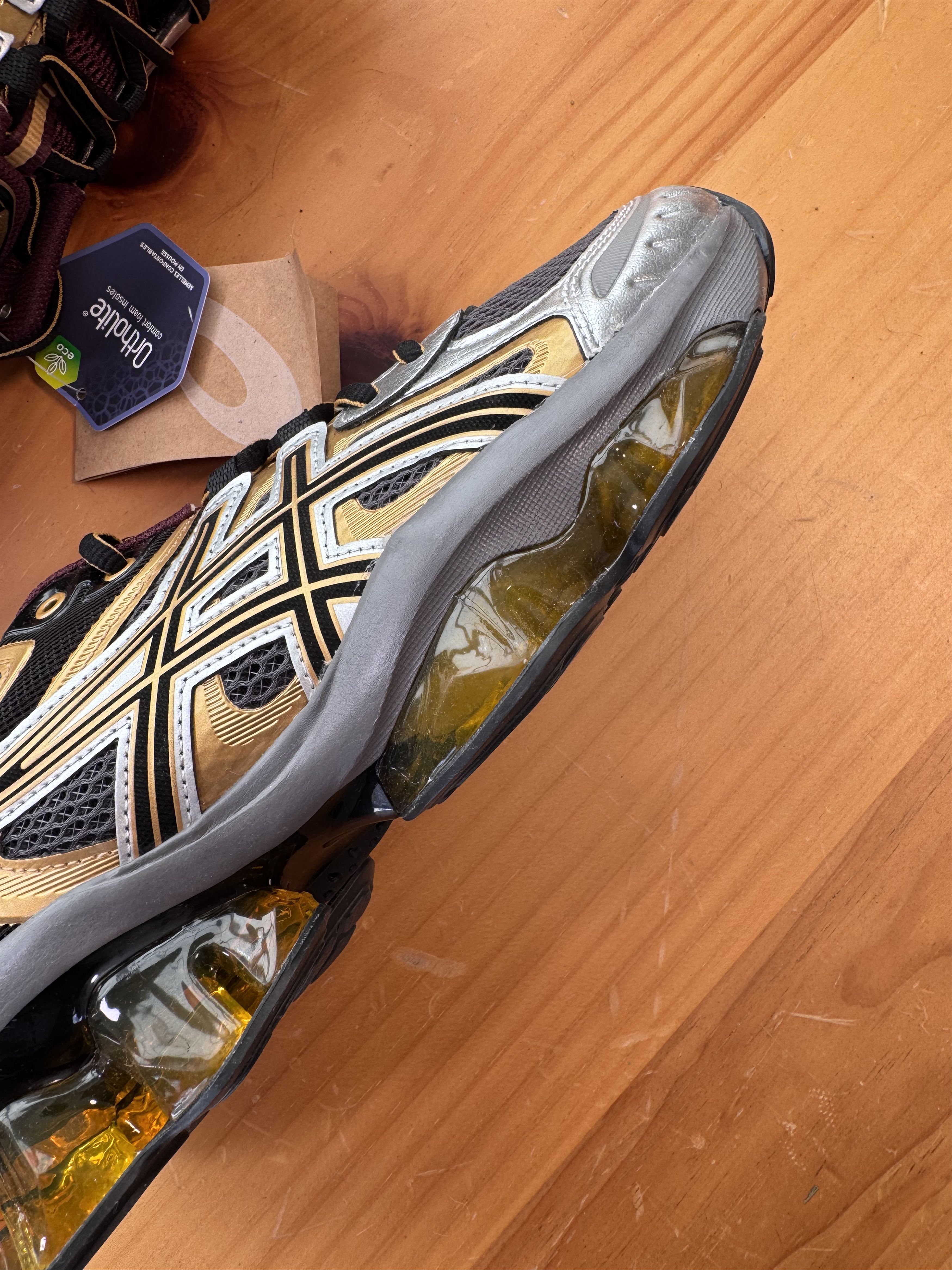 Asics Asics Gel-Quantum Kinetic “Carbon Pure Gold” Sneakers Size US 9 / EU 42 - 3 Thumbnail