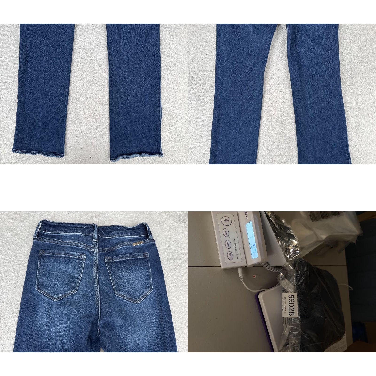 Vintage KanCan Jeans Womens Bootcut 7 Blue Wash High Rise Distressed Stretch 24x31 Pants Womens Menus? Size 28" / US 6 / IT 42 - 10 Thumbnail