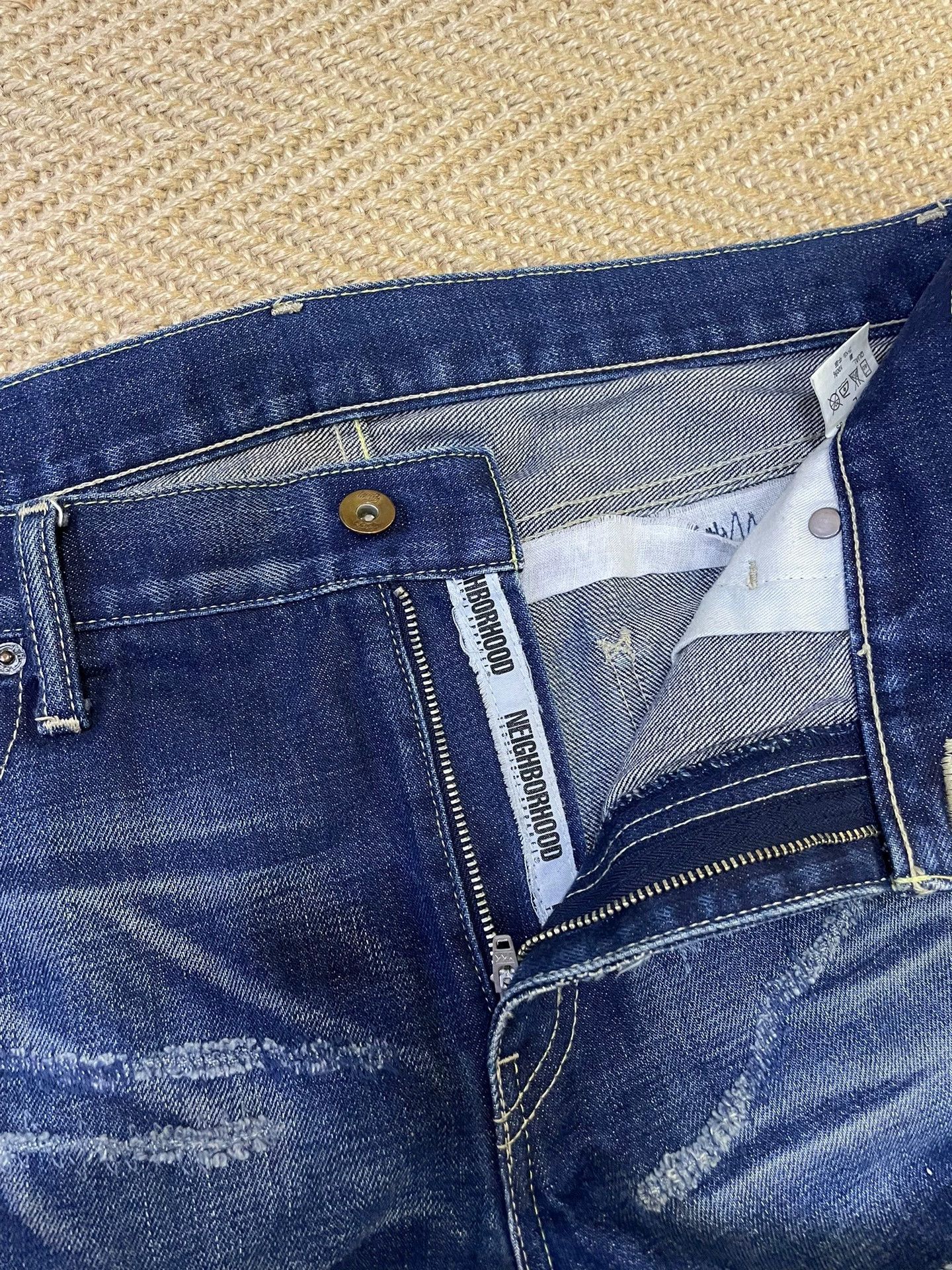Neighborhood NEIGHBORHOOD 06EX Narrow L Jeans Washed Knife Cut Size US 34 / EU 50 - 8 Thumbnail