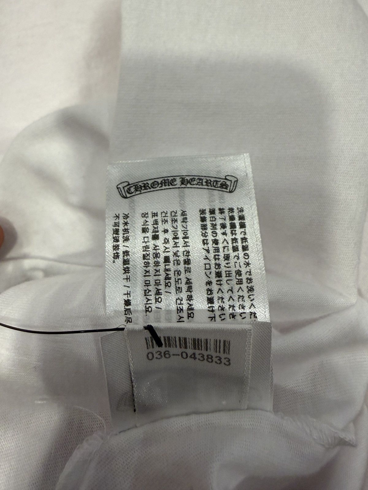 Chrome Hearts Chrome Hearts Neck Letter Pocket Tee ‘White Pink’ Size US L / EU 52-54 / 3 - 7 Thumbnail