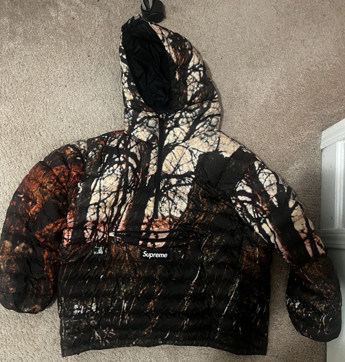 Micro Down Half Zip Hooded Pullover | Grailed