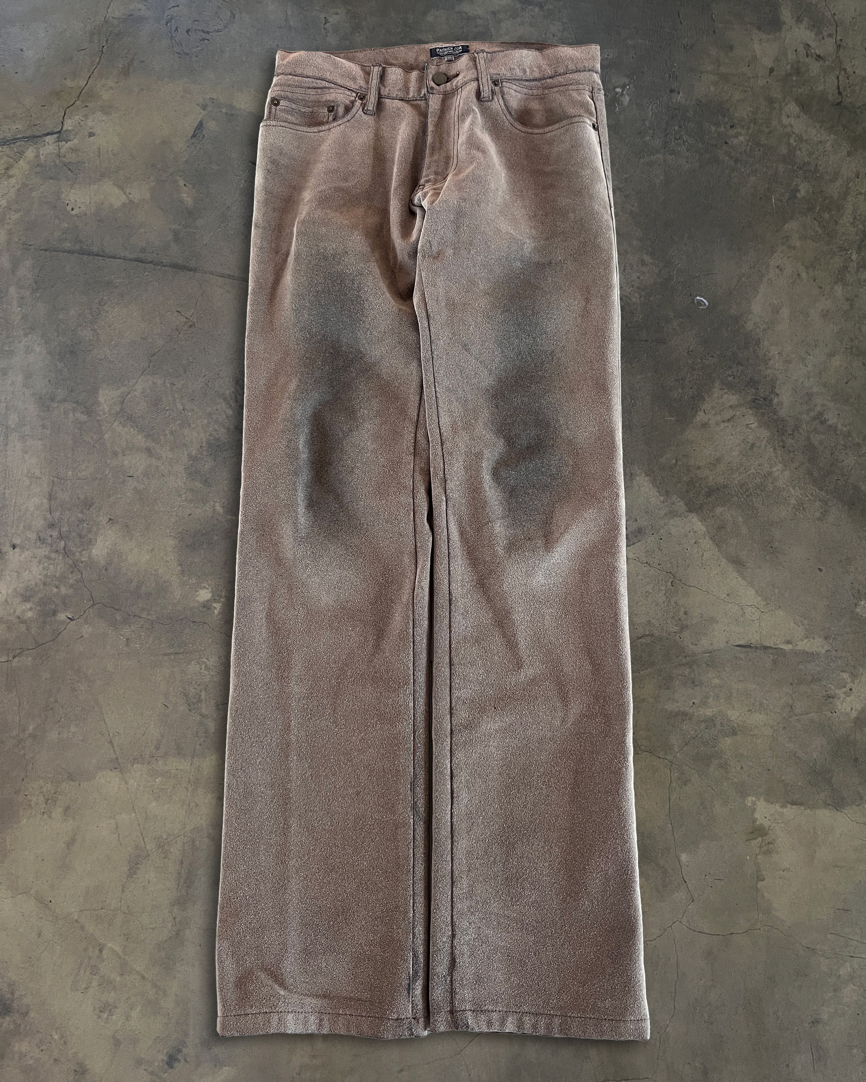 Patrick Cox PATRICK COX SUEDE TROUSERS Size US 30 / EU 46 - 1 Thumbnail