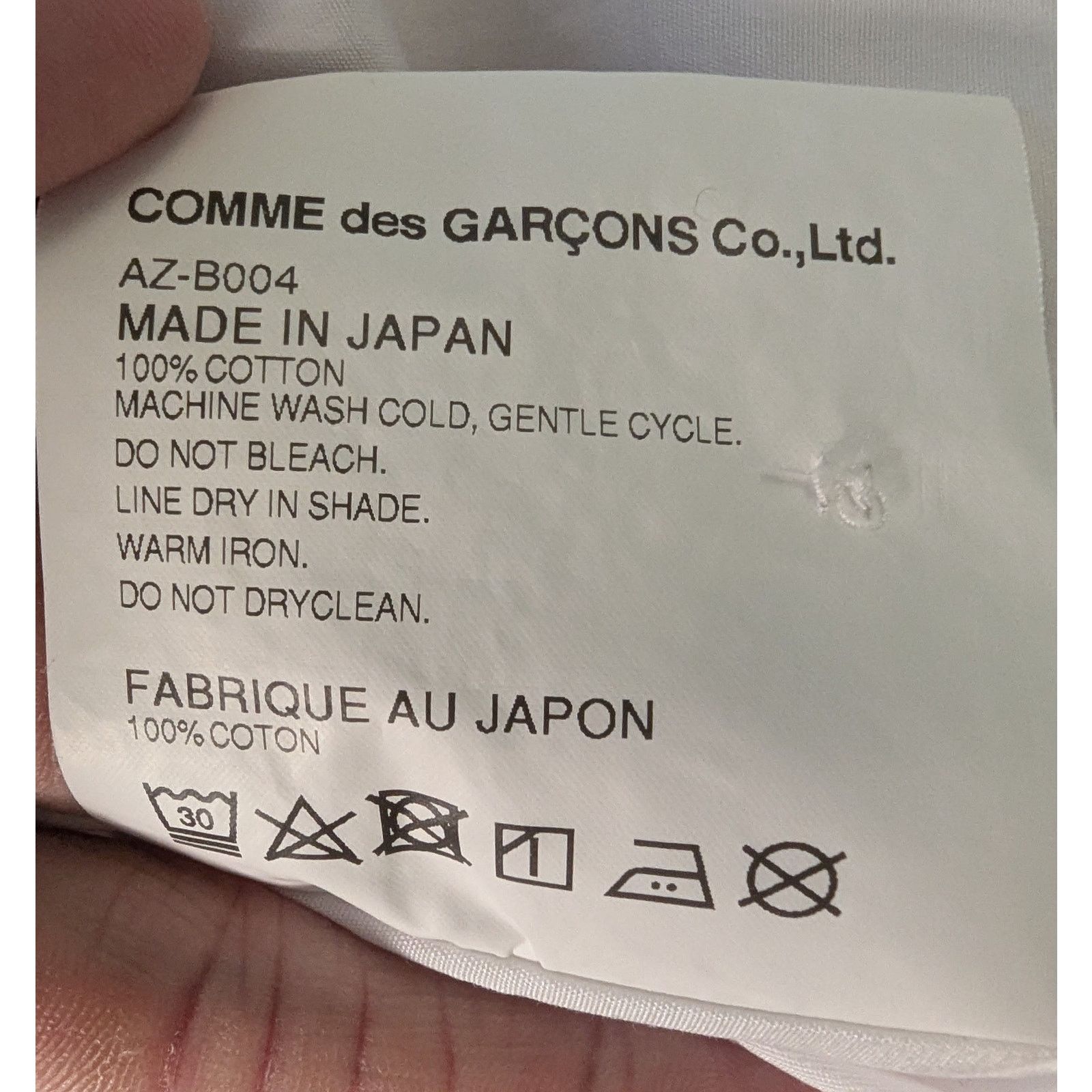 Comme des Garcons PLAY Comme des Garçons PLAY White Button Down Size US L / EU 52-54 / 3 - 3 Thumbnail