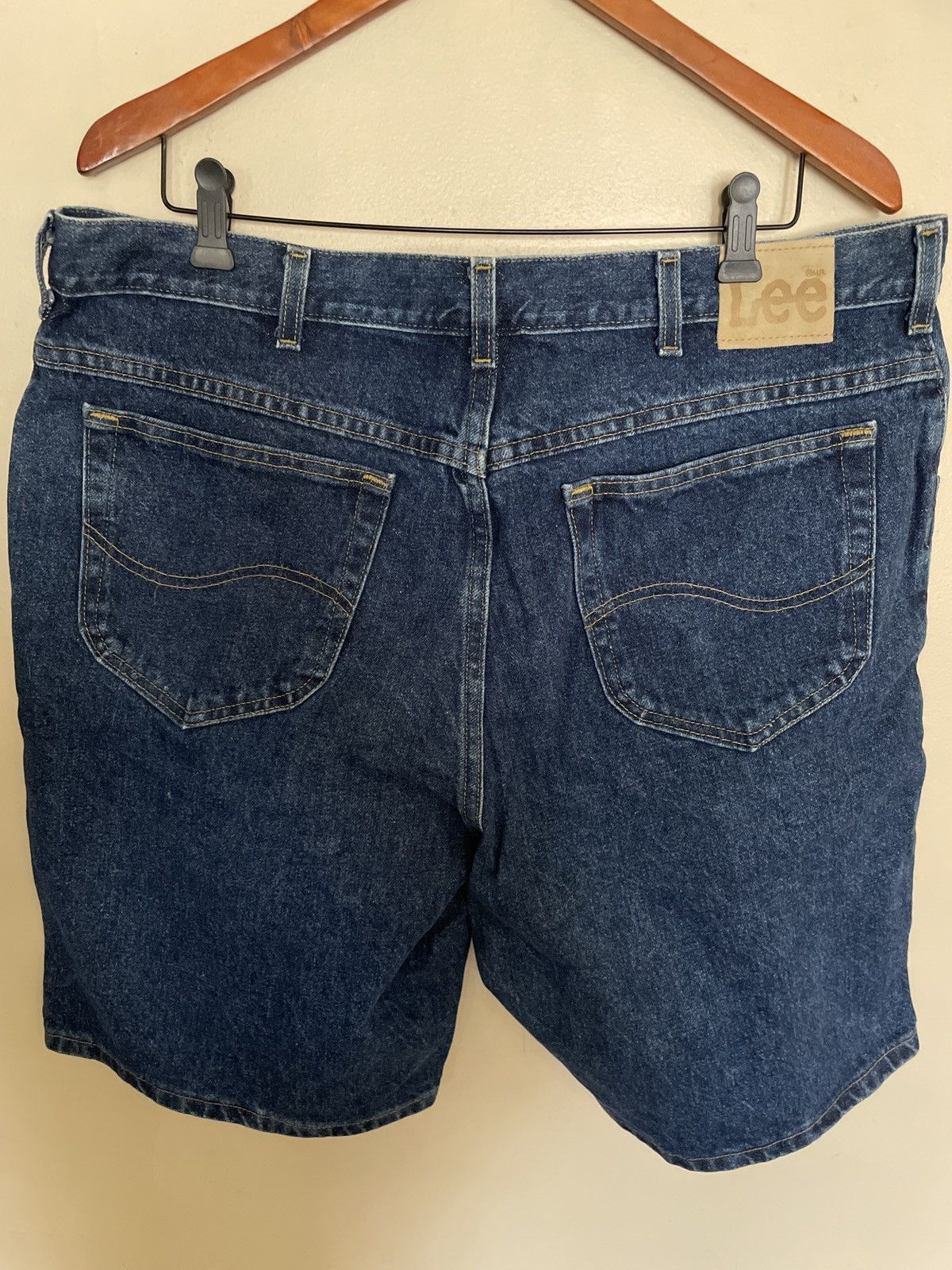 Lee × Vintage Lee BLUE Jean Shorts Jorts 40 vintage denim 100% cotton 🔥🇺🇸 Size US 40 / EU 56 - 8 Thumbnail