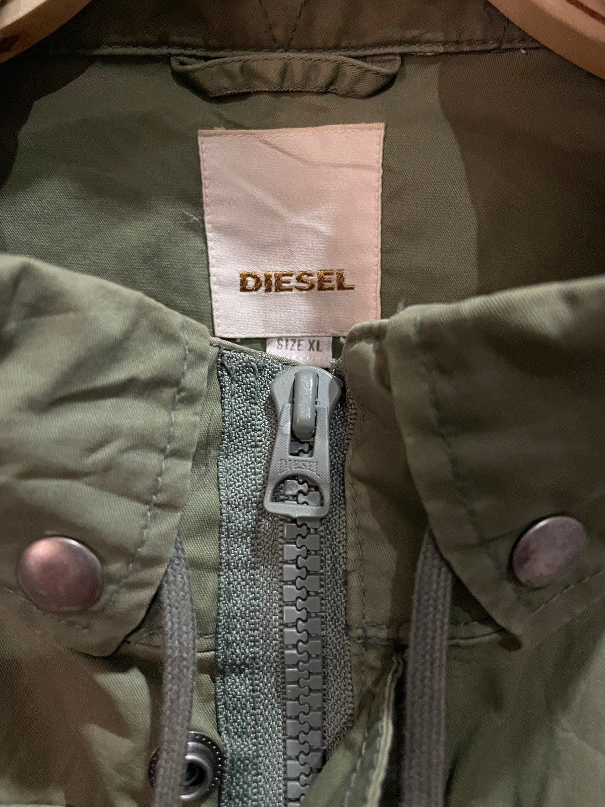 Diesel Vintage 90s Diesel Hooded Spalmatura Water Resistance Jacket Size US XL / EU 56 / 4 - 9 Thumbnail
