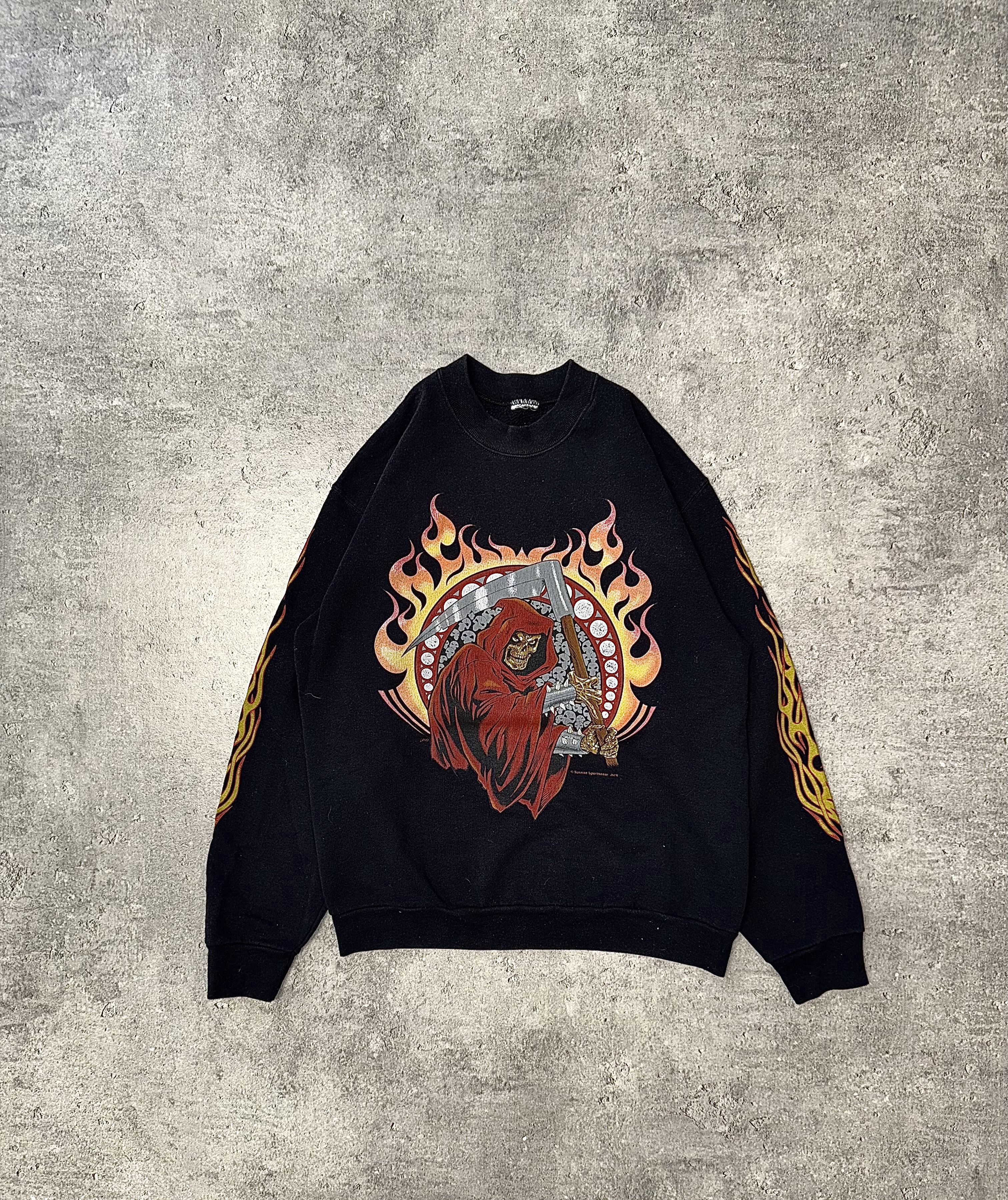 Band Tees × Vintage Vintage Reaper Hoodie 90s Size US S / EU 44-46 / 1 - 1 Thumbnail