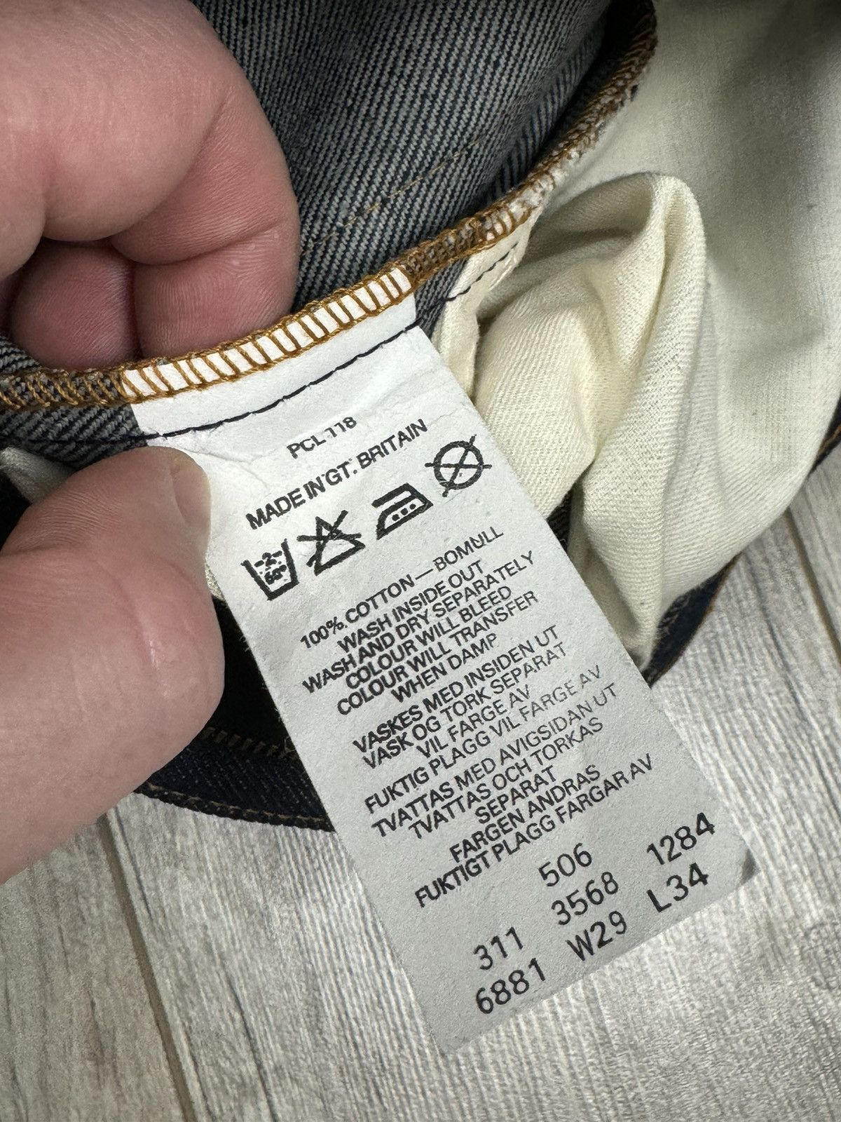 Levi's Levi’s 506 jeans woman’s Made in Great Britain size W29 L34 Size 29" - 6 Thumbnail