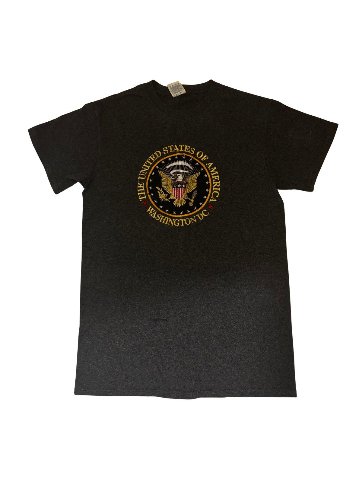 Delta Gray USA embroidered T.shirt.mt8540 Size US XXS / EU 40 - 1 Thumbnail