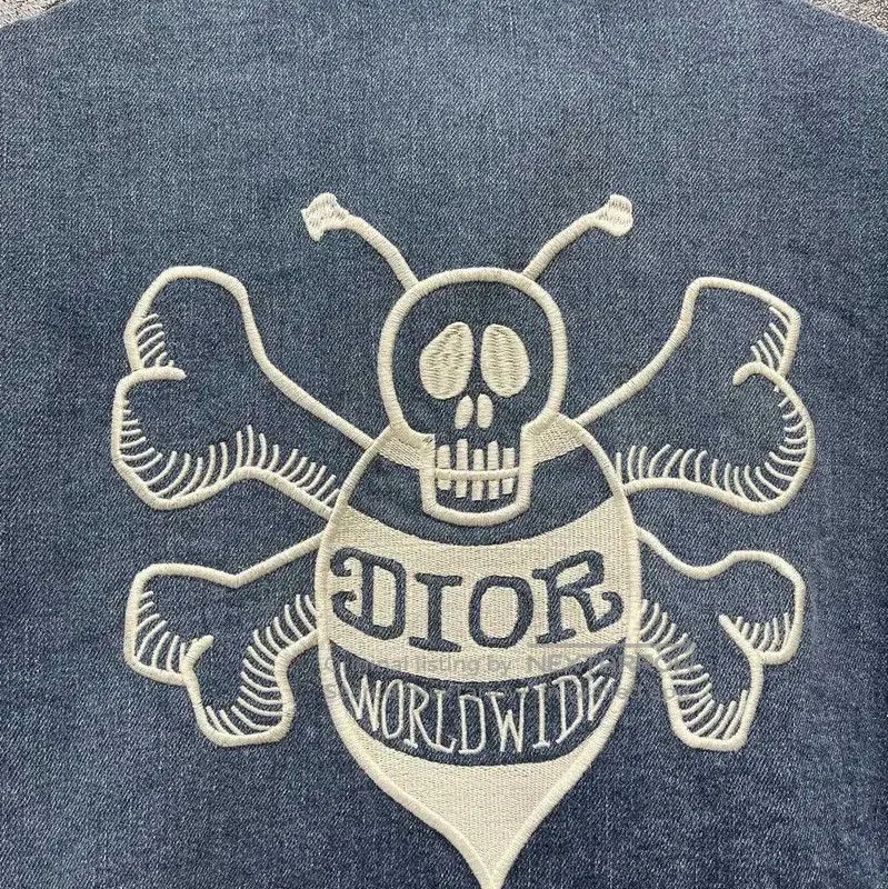 Dior Dior Blue Denim Jacket with Embroidery . Size US M / EU 48-50 / 2 - 6 Thumbnail