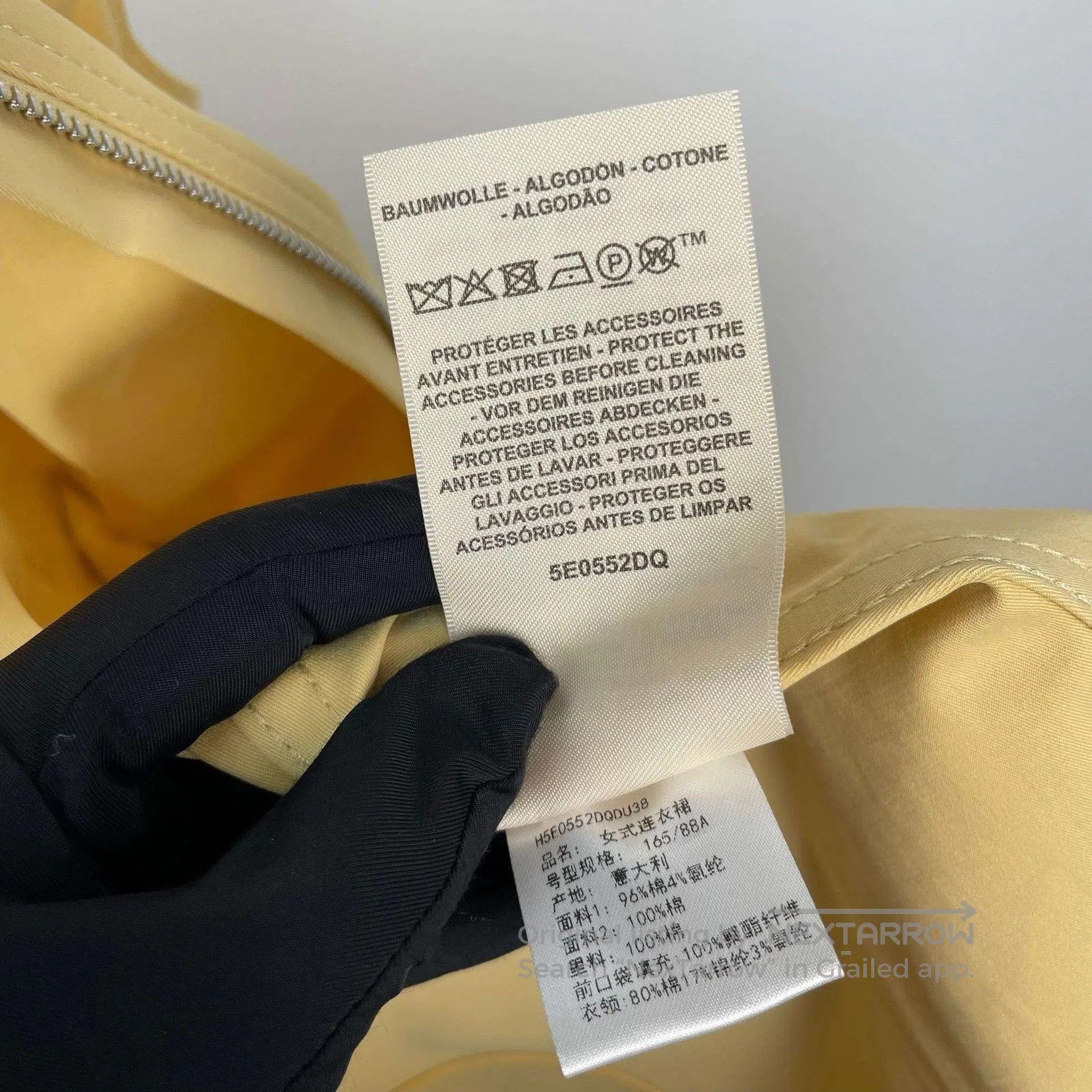 Hermes Hermes Yellow Sleeveless Belted Dress. Size S / US 4 / IT 40 - 8 Thumbnail