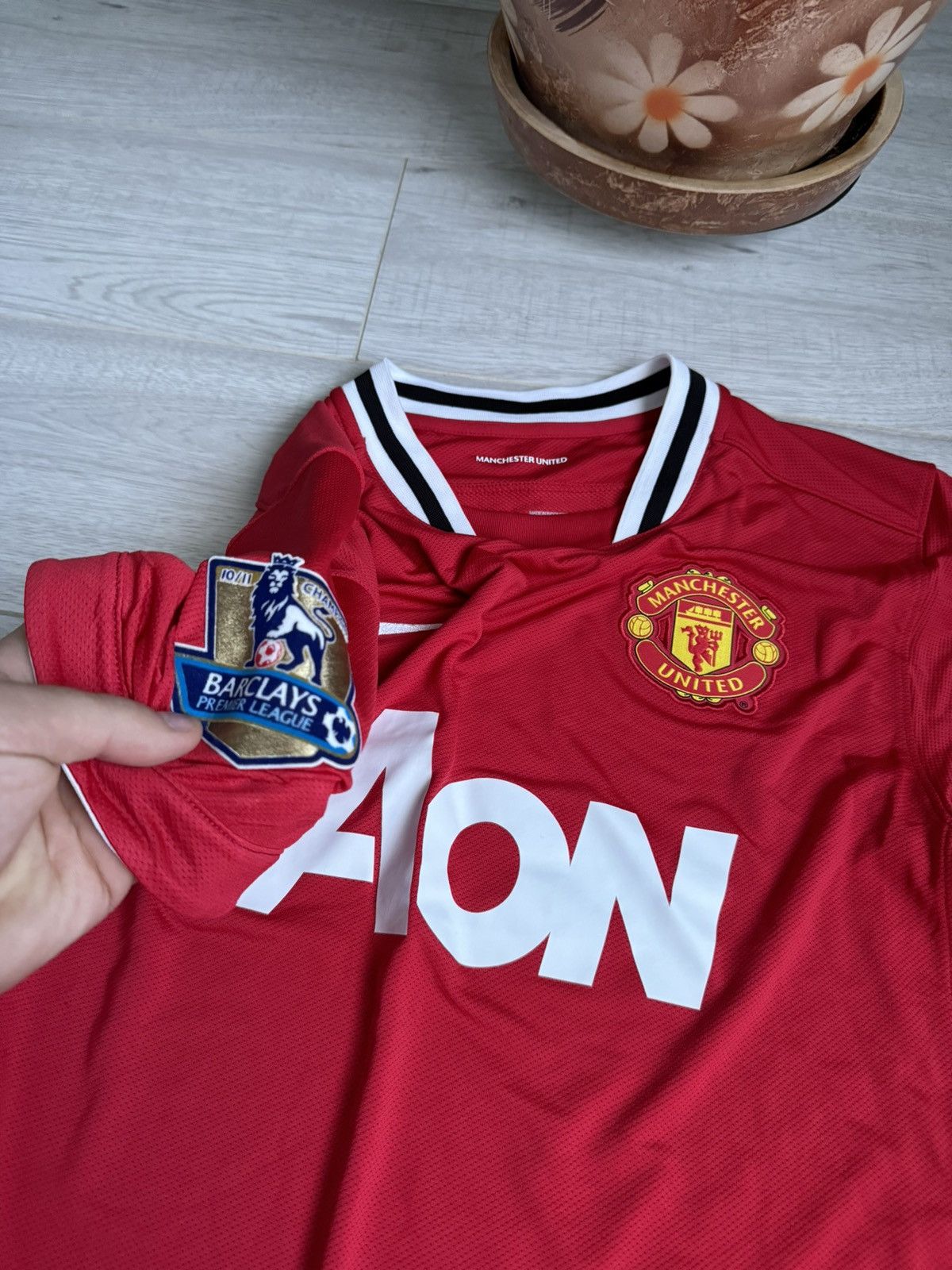 Nike Vintage Nike soccer jersey Manchester United 2011 home shirt Size US L / EU 52-54 / 3 - 6 Thumbnail