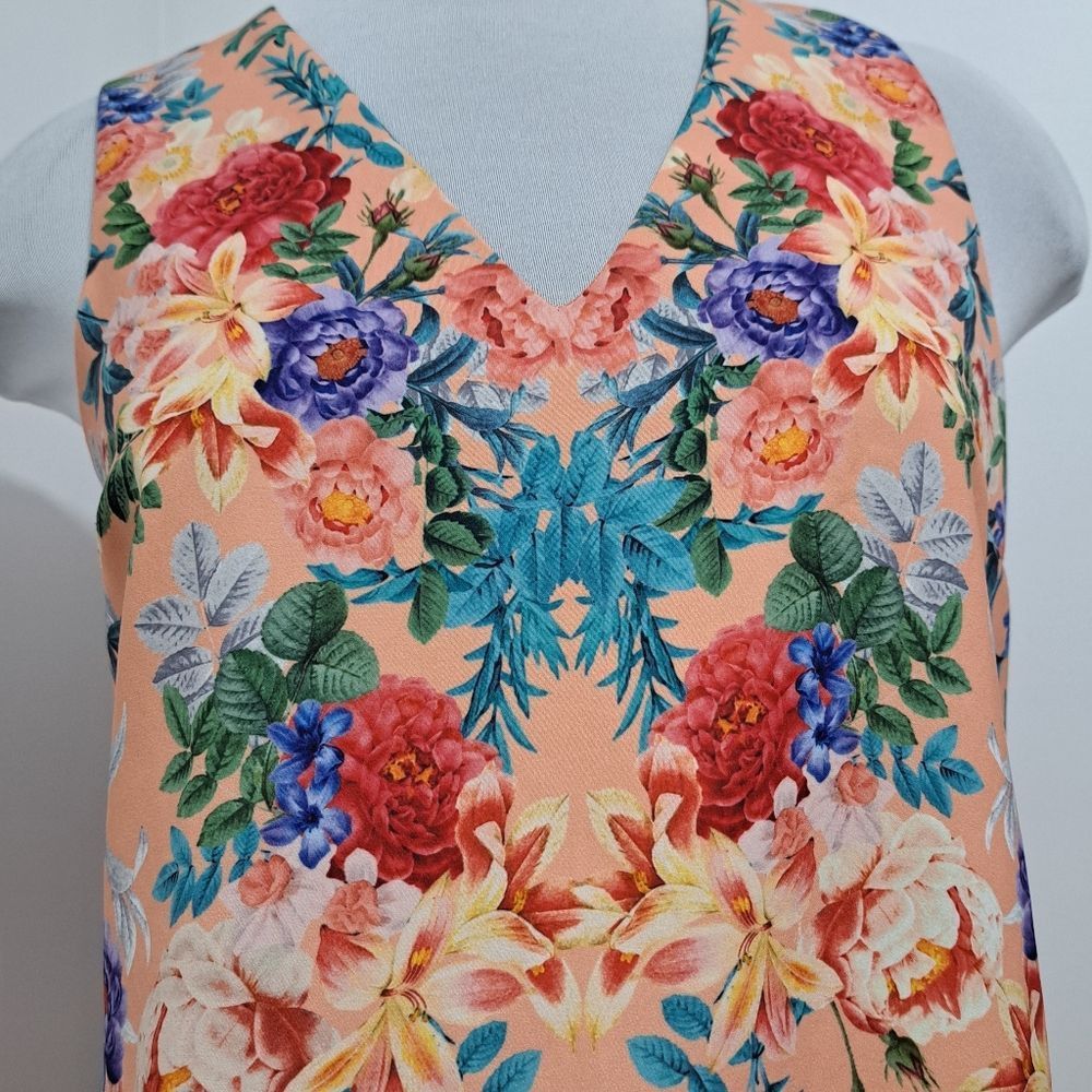 Anthropologie Keepsake The Label Anthropologie V Neck Sleeveless Floral Dr Size XS / US 0-2 / IT 36-38 - 10 Thumbnail