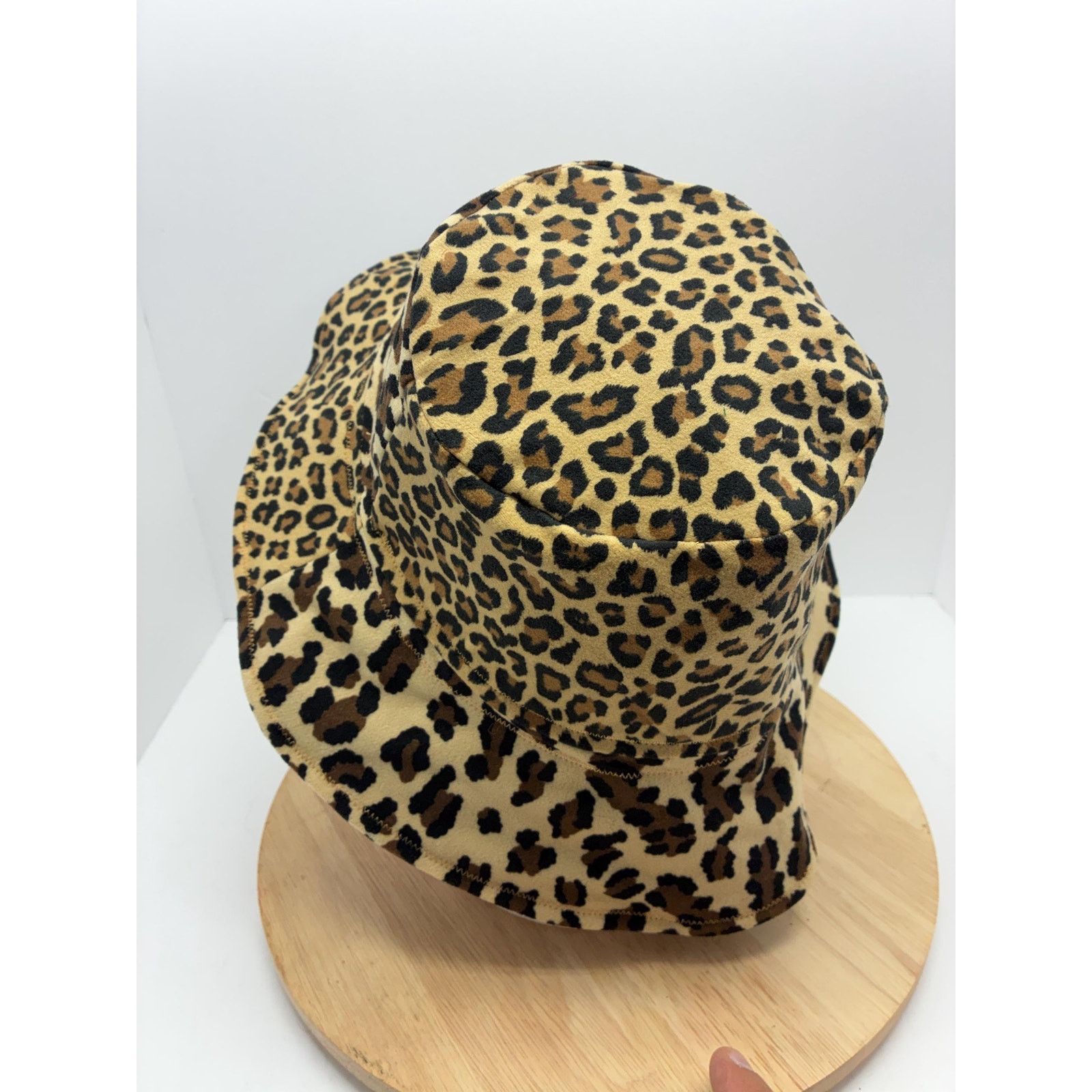 Other Leopard Print Bucket Hat – Large – Felt Lined, Soft Size ONE SIZE - 5 Thumbnail