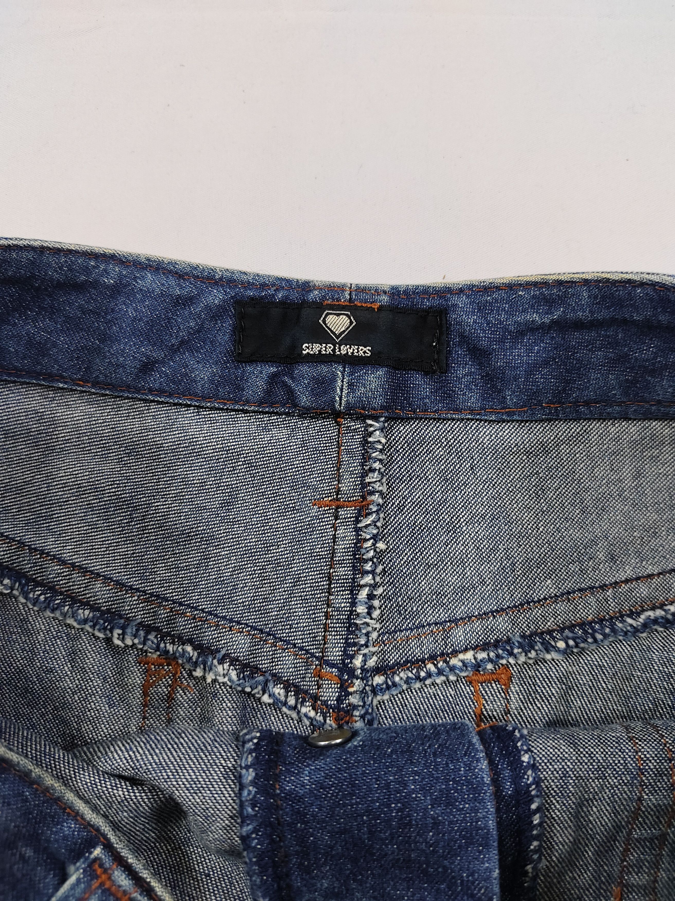Super Lovers 90s Super Lovers 🇯🇵 Clean A-Line Silhouette Denim Skirt Size 29" - 4 Thumbnail