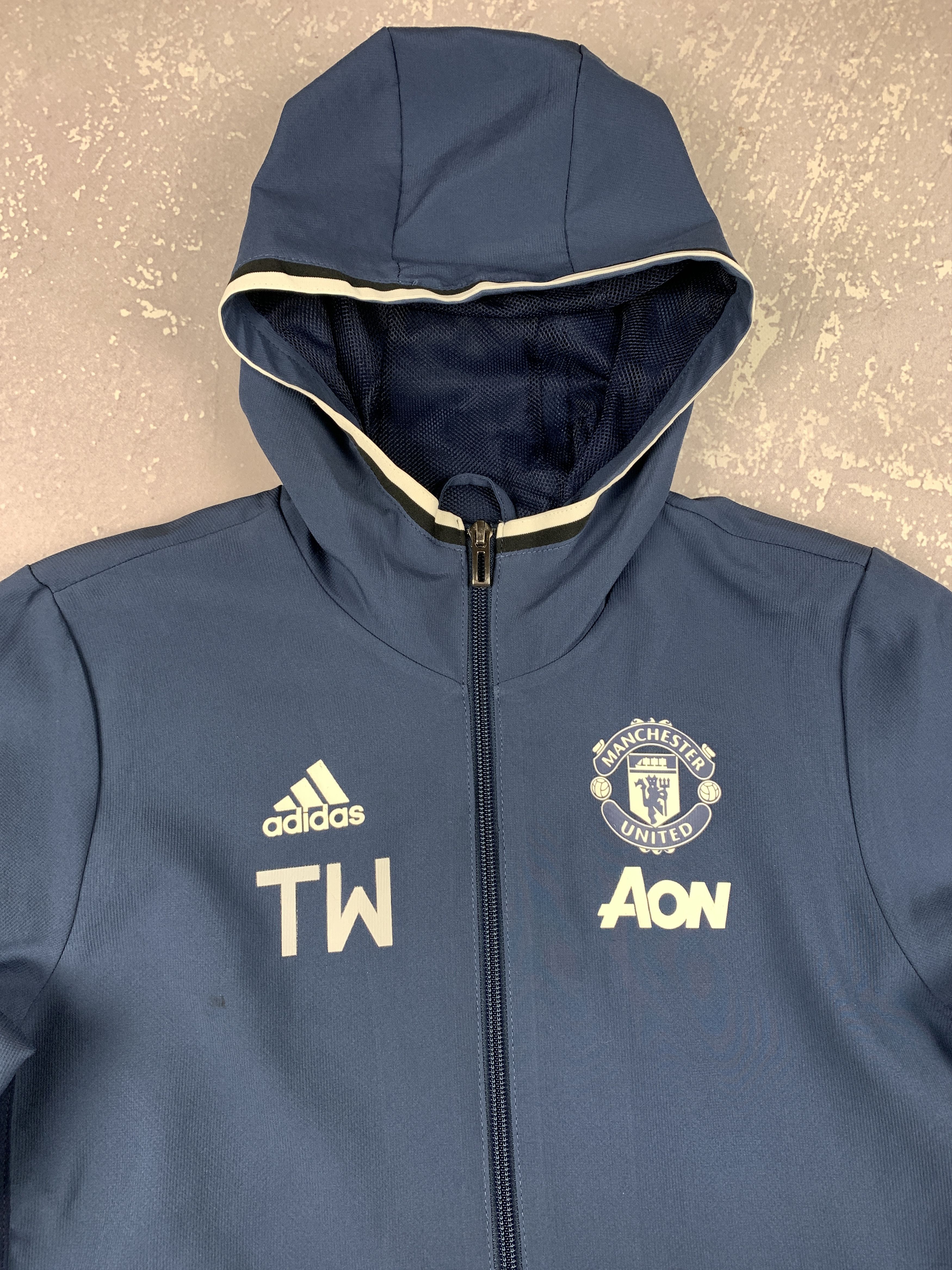 Adidas 2016 Adidas Manchester United Training Hoodie Jacket Youth Size US XXS / EU 40 - 4 Thumbnail