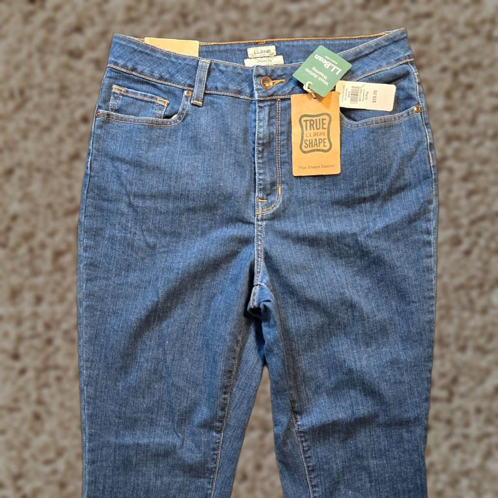 Vintage LL Bean Jeans Womens Size 10 Blue Classic Fit Tapered Stretch Mid Rise Capsule Jeans Size 32" / US 10 / IT 46 - 1 Thumbnail